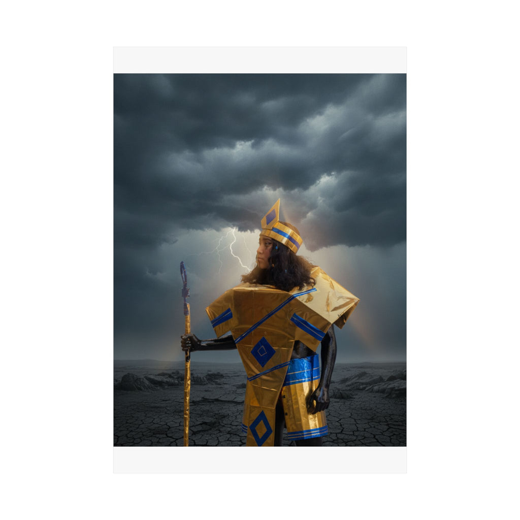 Dramatic Storm — Person — Matte Poster