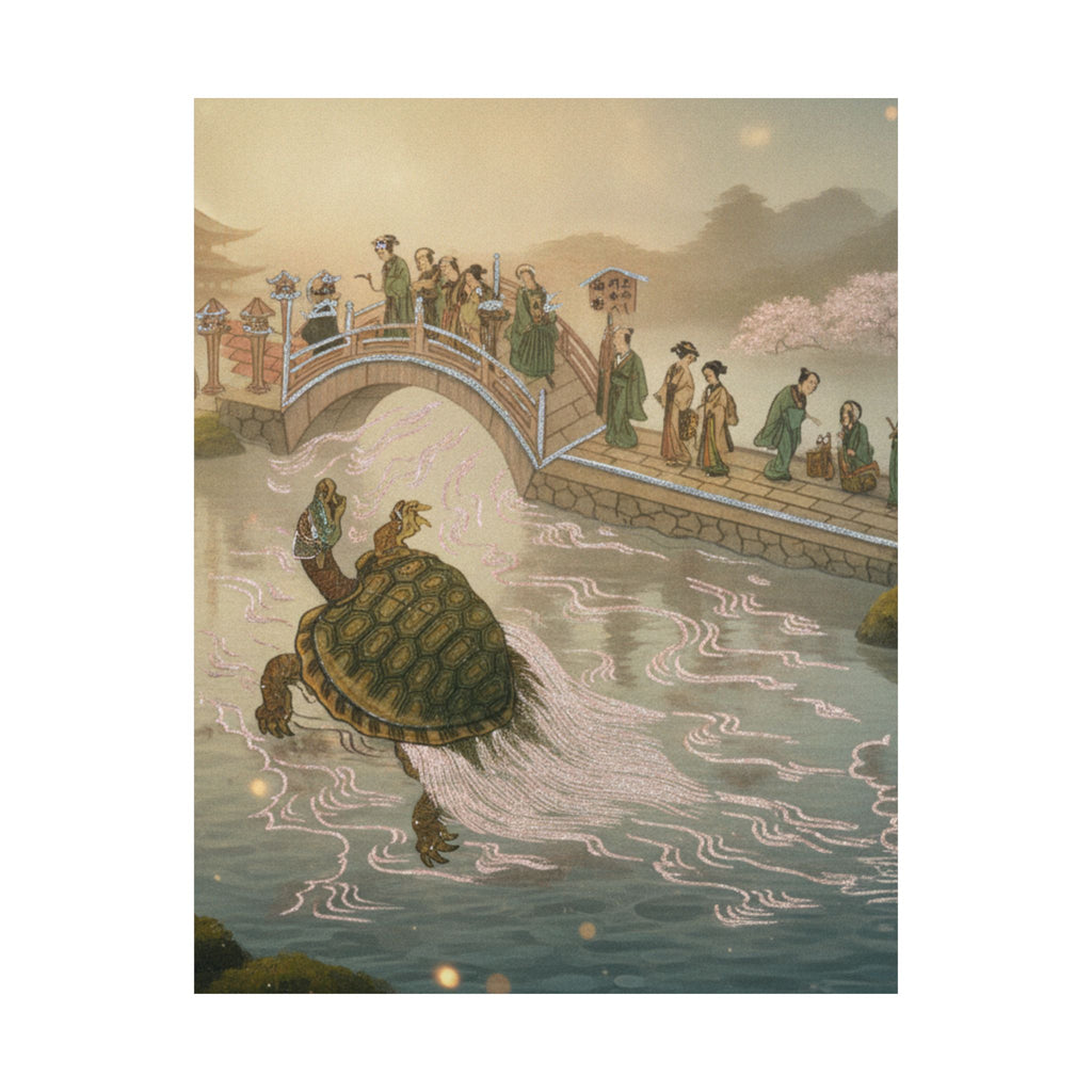 Scenic Nature — Shinabazu Benten Kaicho: Ceremony Of Worshipping Benten At Shinabazu Temple — Matte Poster