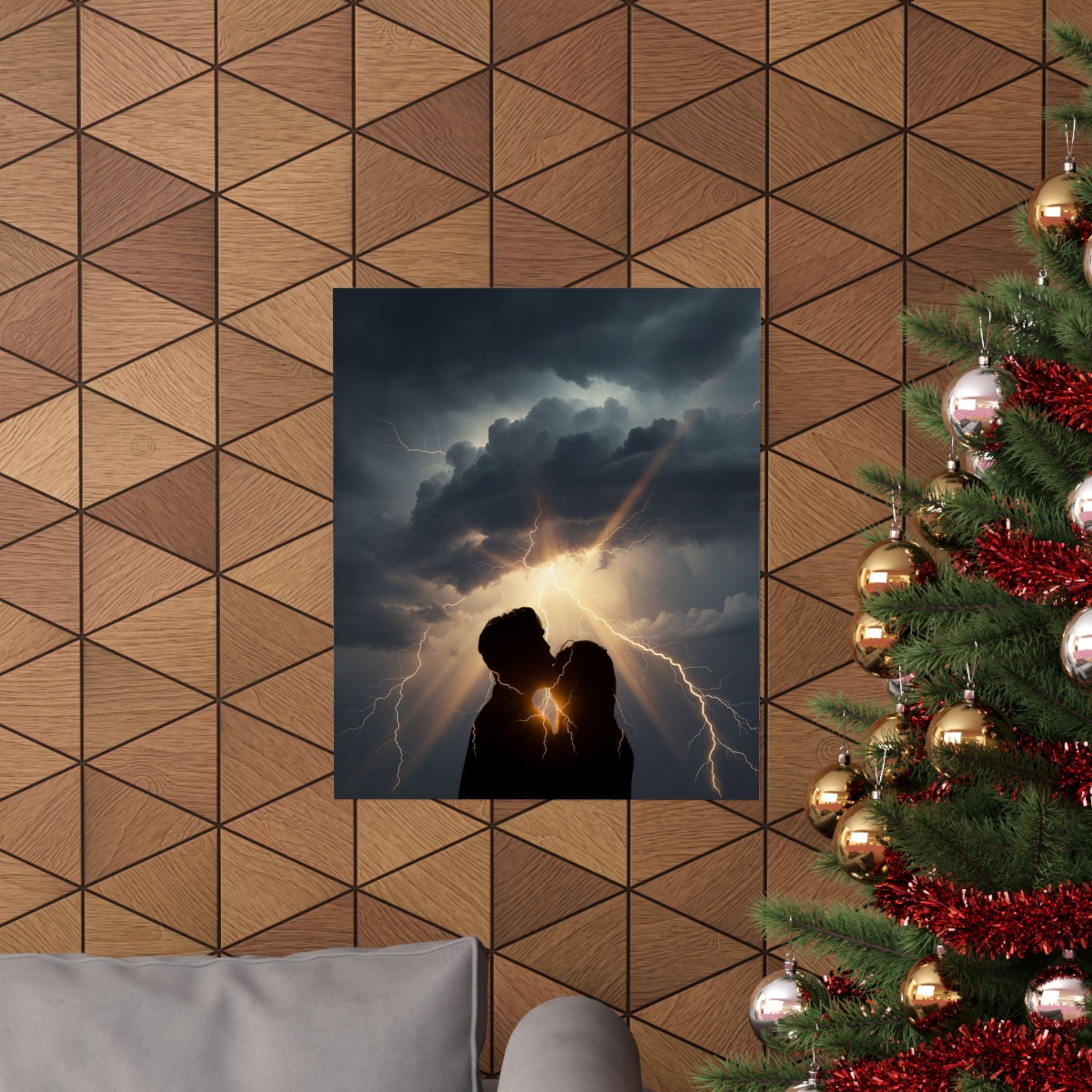 Dramatic Storm — Person — Matte Poster