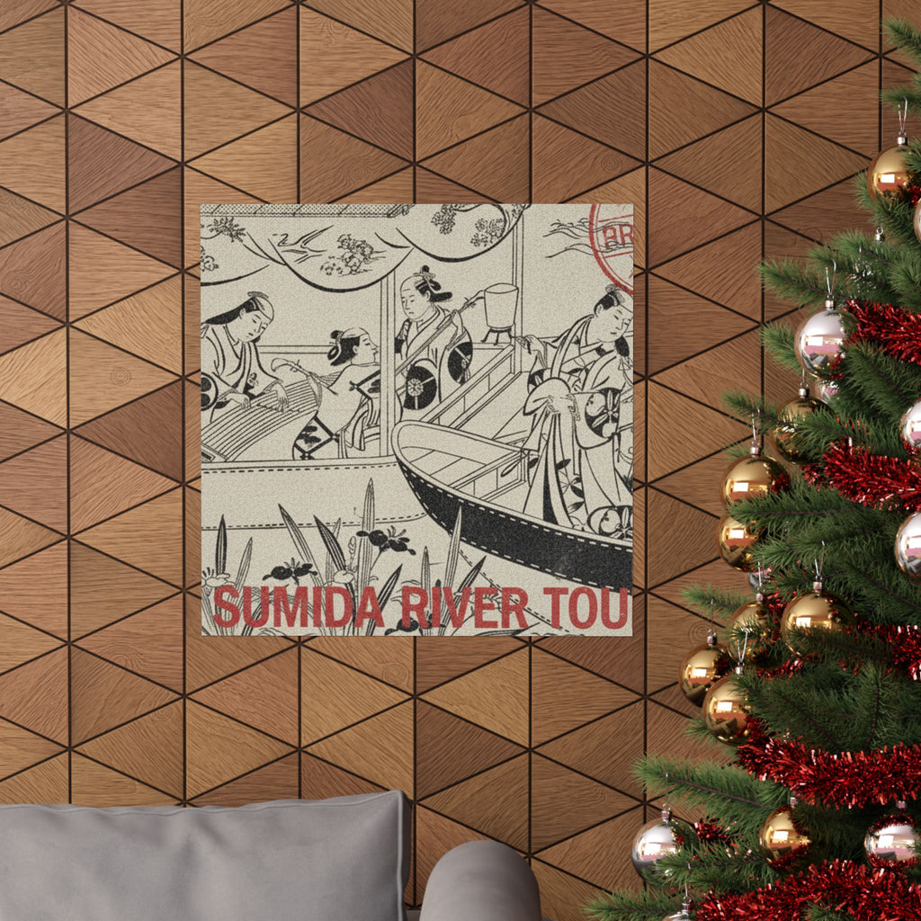 Vintage Bootleg — An Actor'S Boating Party On The Sumida River — Matte Poster