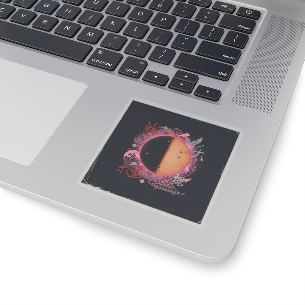 Japanese Street — Sun — Kiss-Cut Sticker