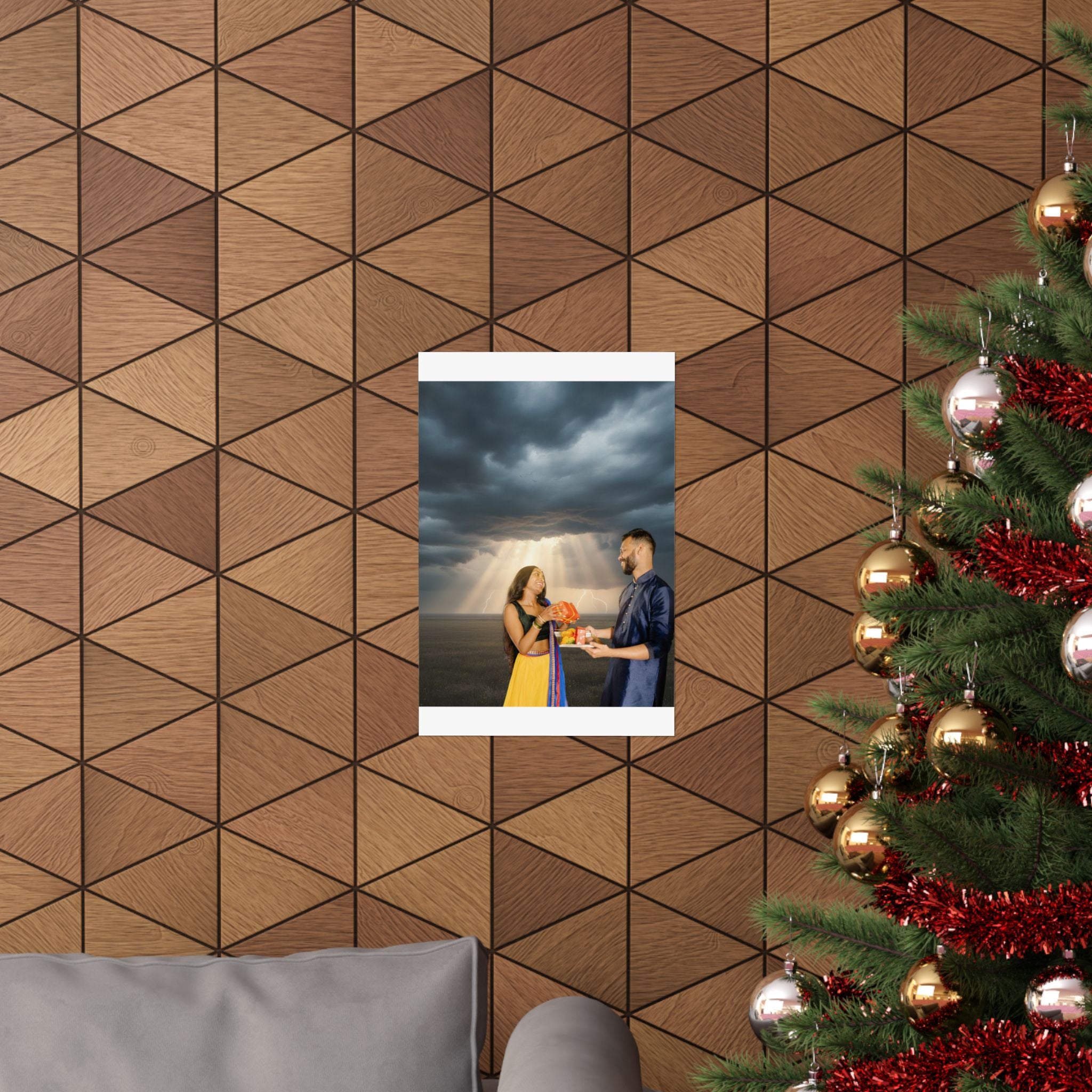 Dramatic Storm — Person — Matte Poster