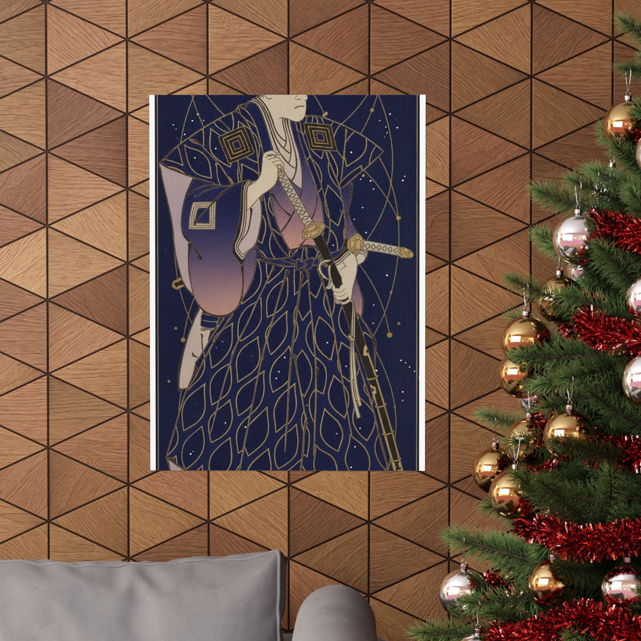 Celestial — Ichikawa Danjuro Vi As Funa Bansaku,Son Of Fuwa Banzayemon — Matte Poster