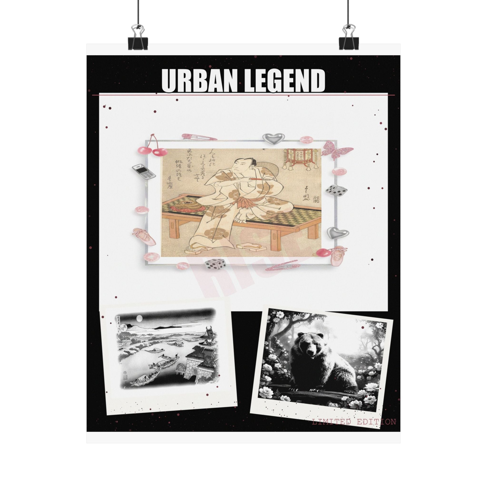 Clothing Collage Fashion Art art print — product view 5