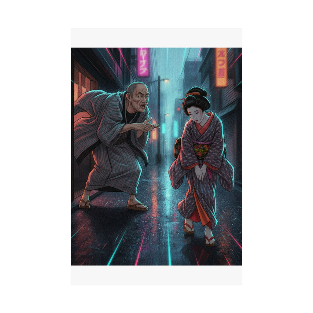 Fast Furious — "A Scolding" (Ochiyo), Illustration From Bugei Kurabu (Literary Club) — Matte Poster