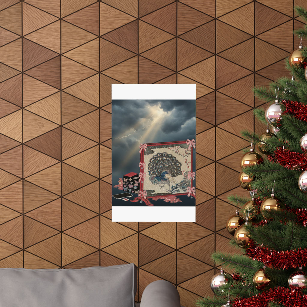 Dramatic Storm — Screen And Lady'S Work-Box — Matte Poster