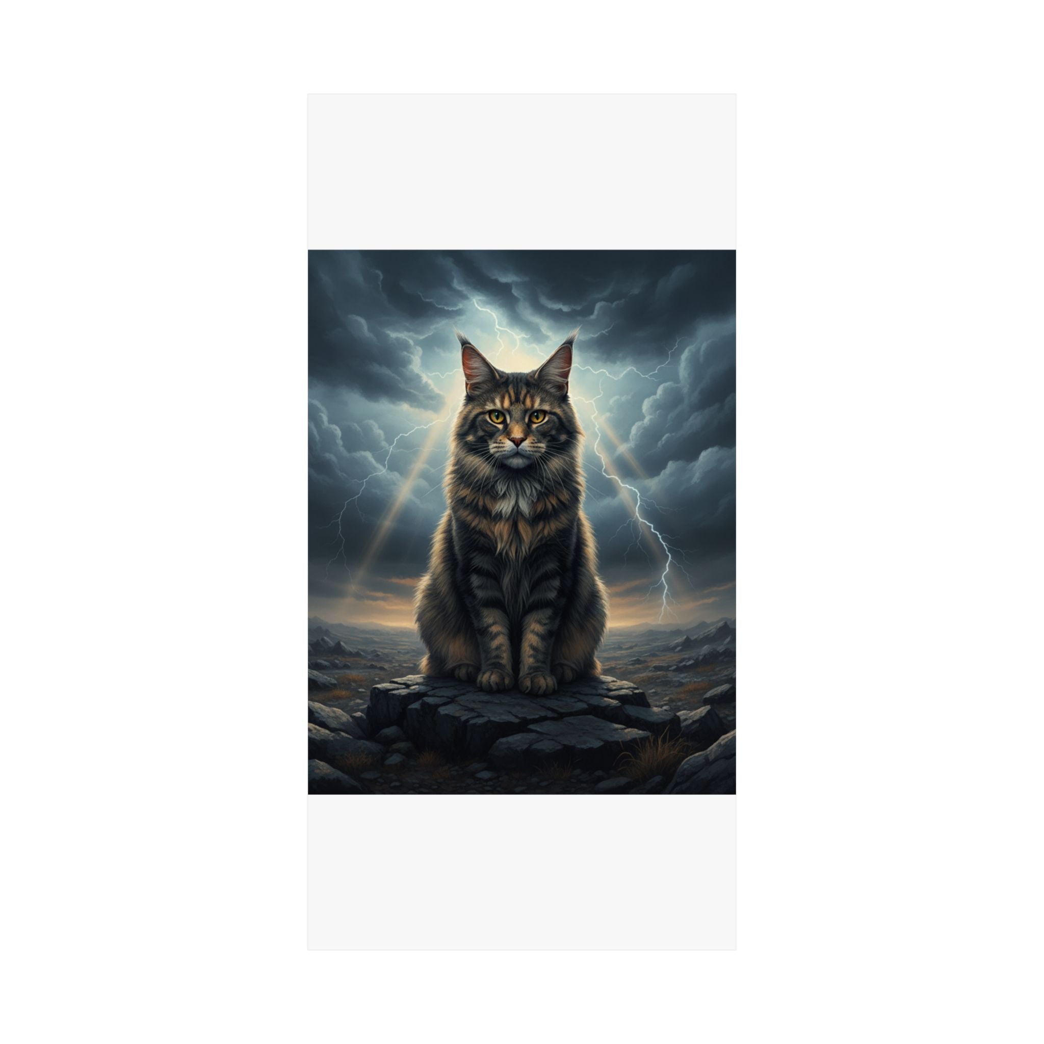 Dramatic Storm — Cat — Matte Poster