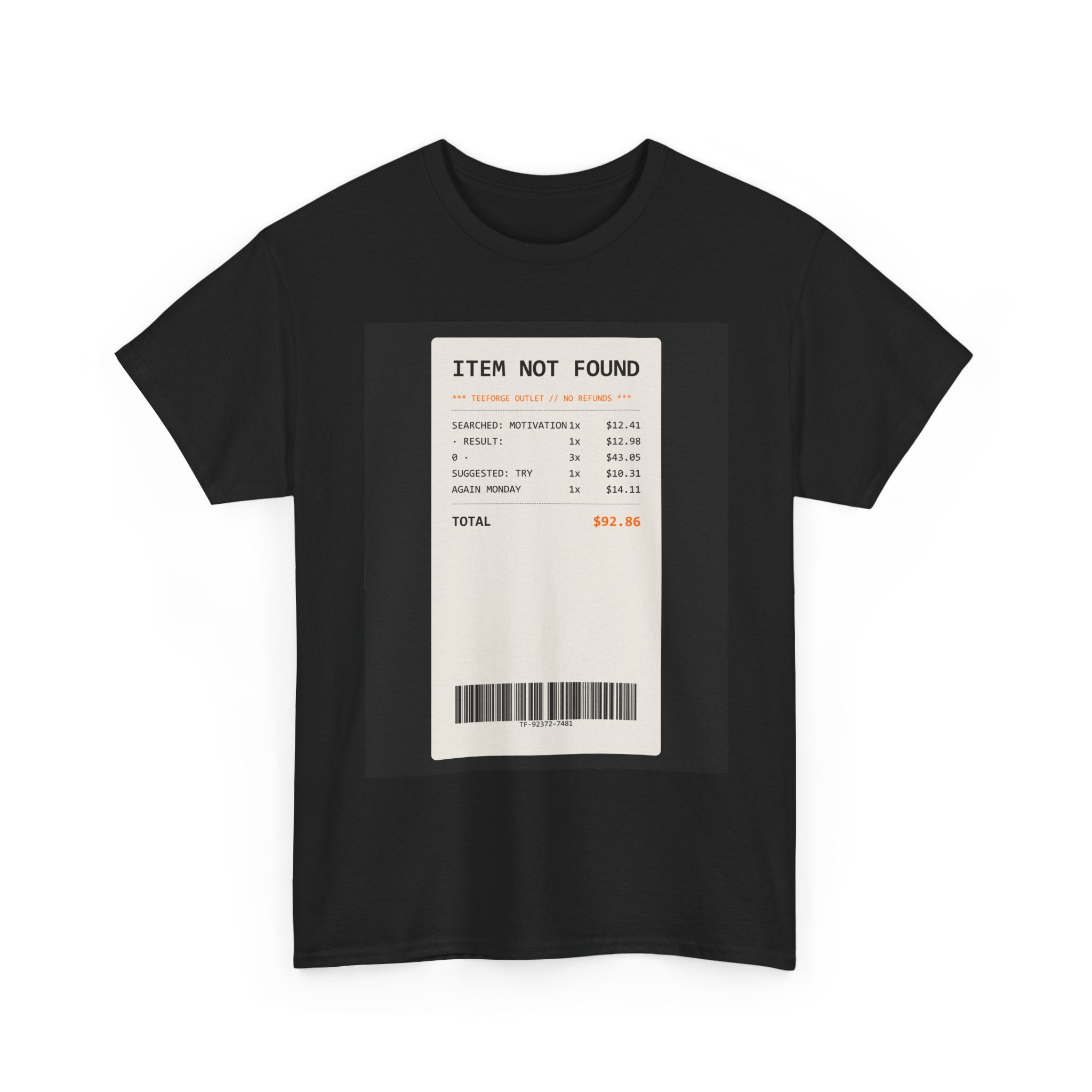 ITEM NOT FOUND graphic tee — product view 3