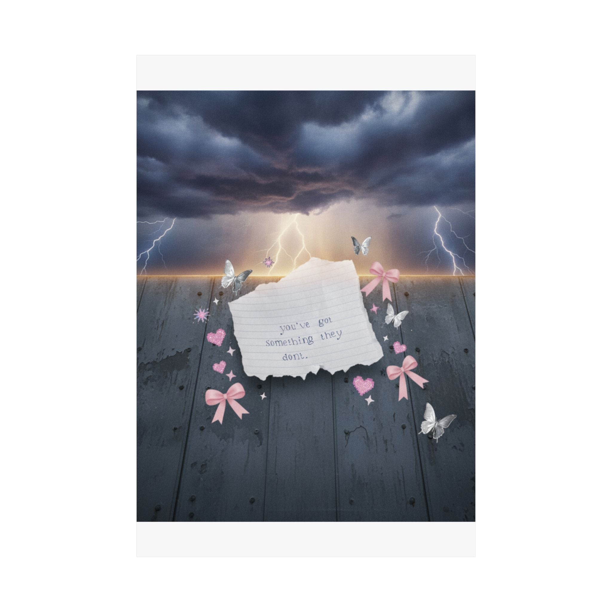 Dramatic Storm — Note — Matte Poster