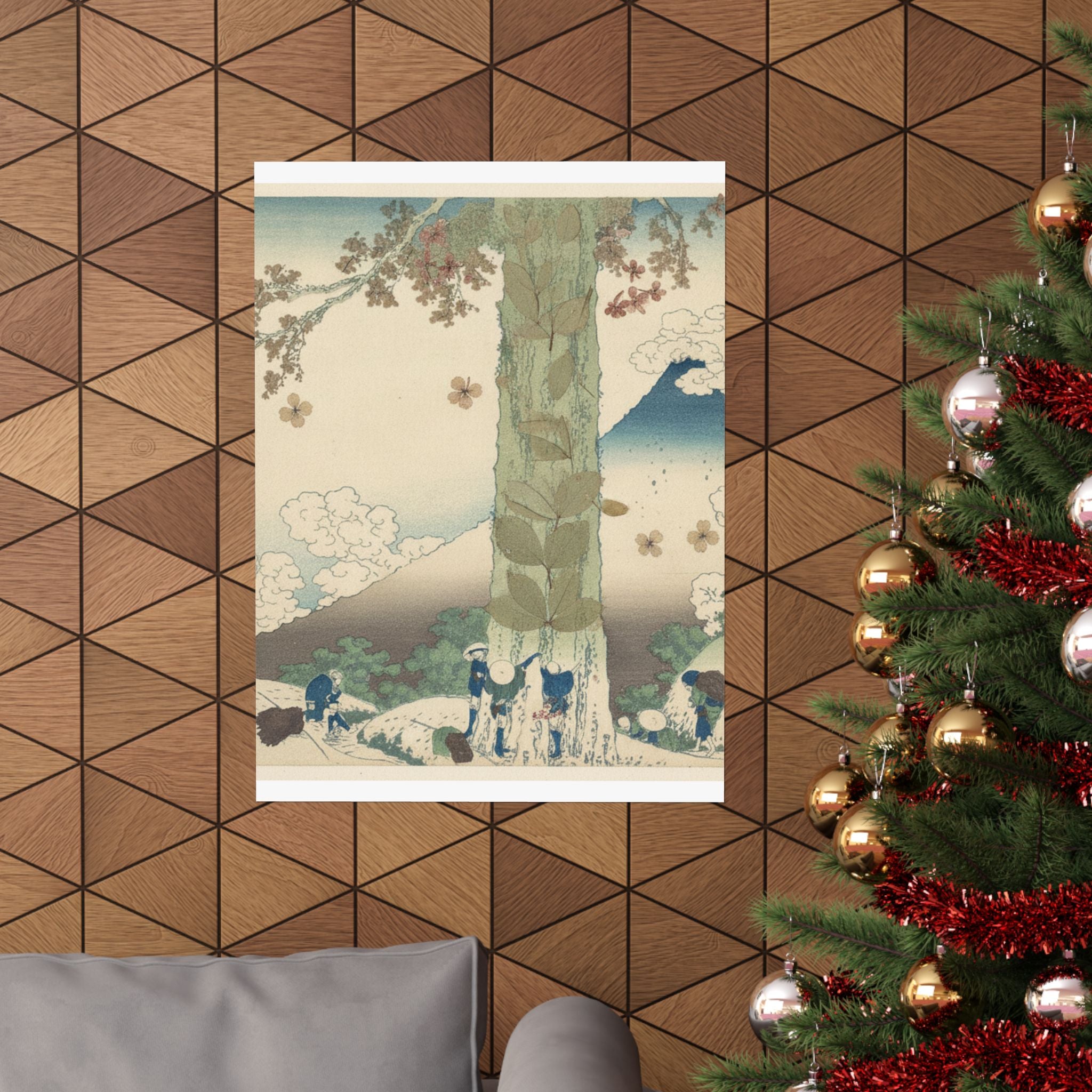 Botanical — Mishima Pass In Kai Province (Kōshū Mishima Goe), From The Series Thirty-Six Vie — Matte Poster