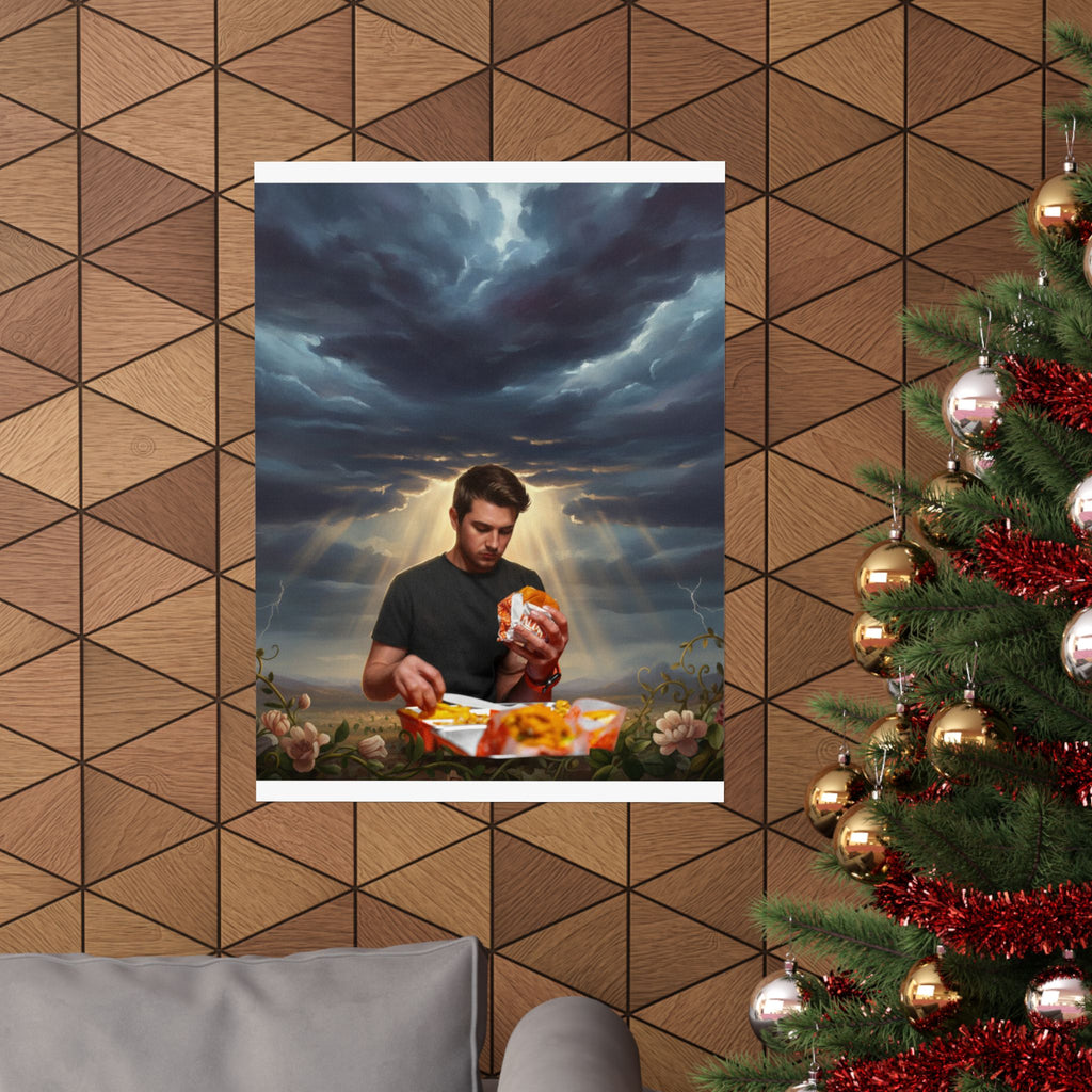 Dramatic Storm — Person — Matte Poster