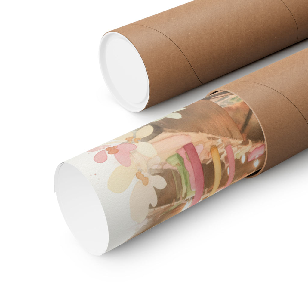 Watercolor — Candle — Matte Poster