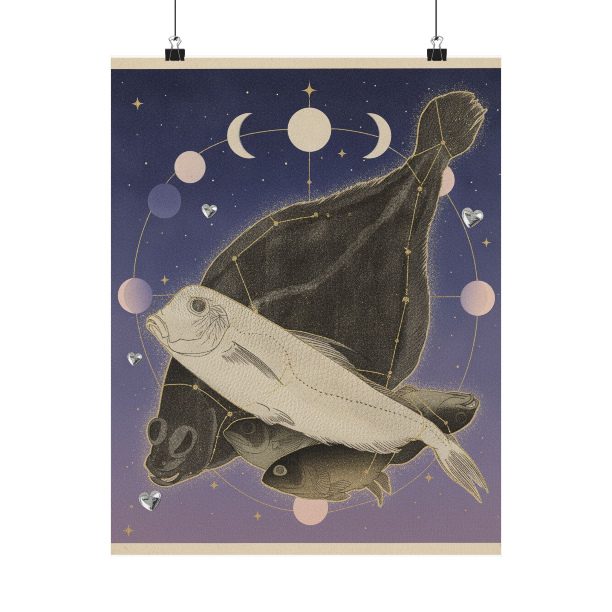 Celestial — Flounder And Other Fishes — Matte Poster