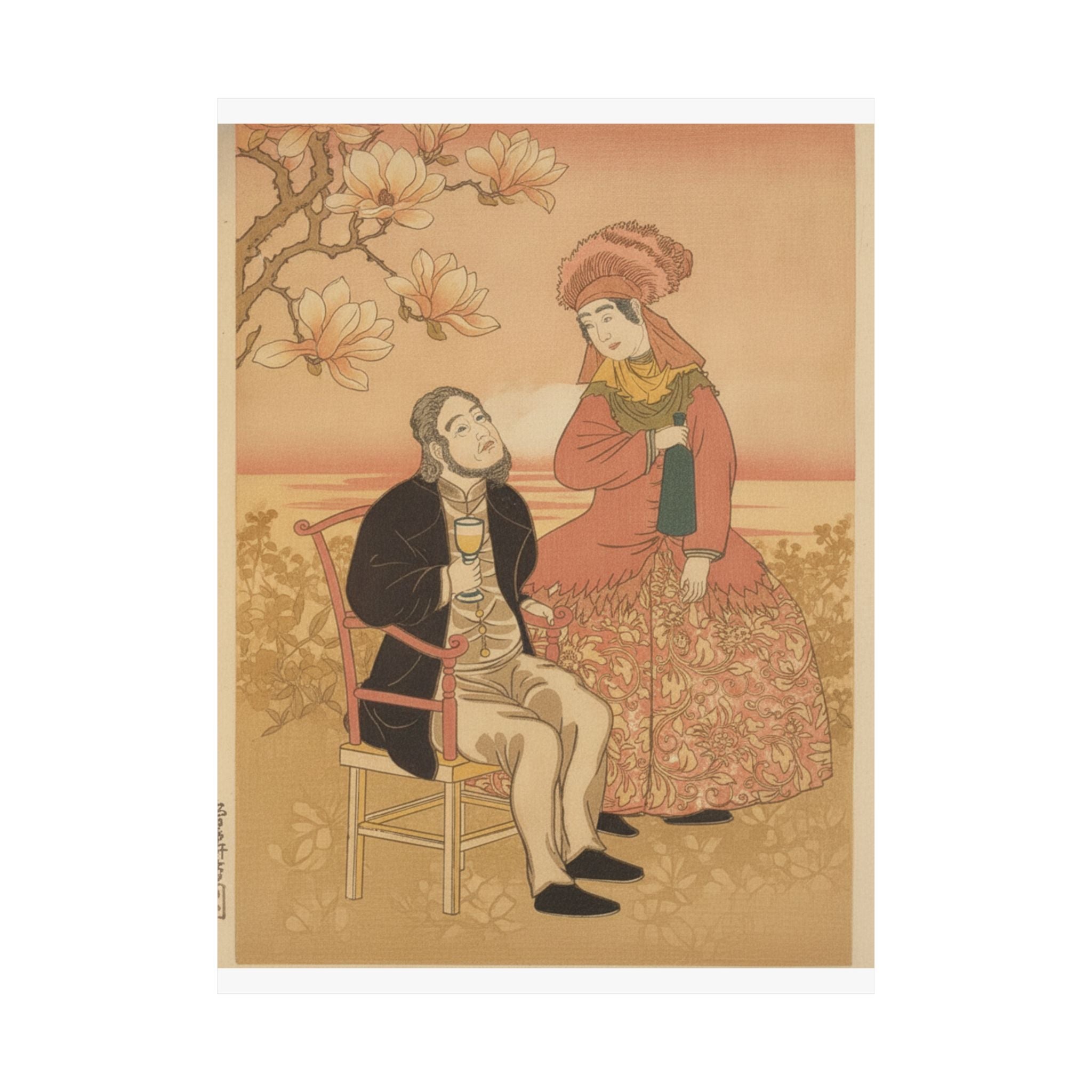 Southern Sunset — France, From The Series Pictures Of People From Foreign Lands (Gaikoku Jinbutsu  — Matte Poster