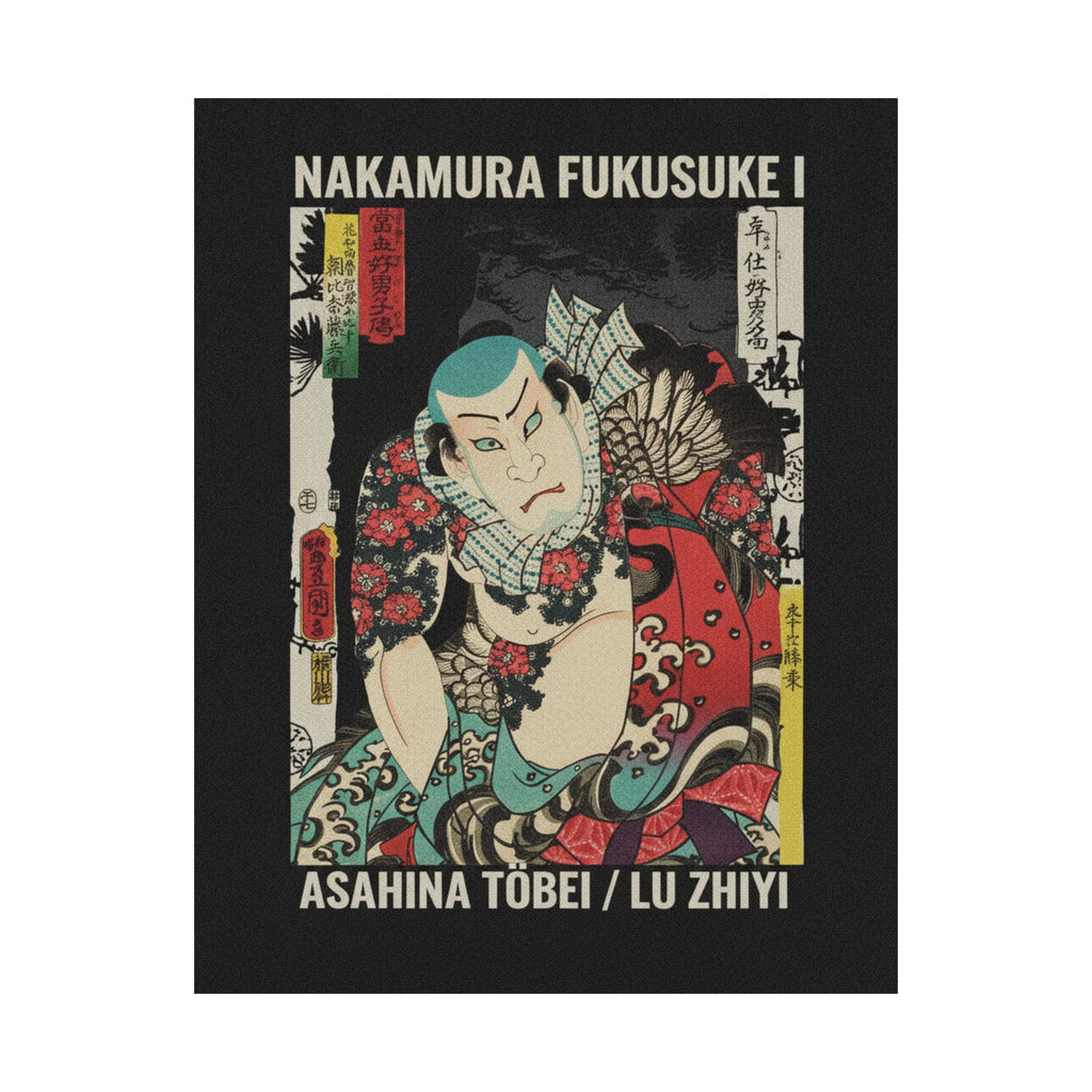 Streetwear Collage — The Actor Nakamura Fukusuke I As Asahina Tōbei, Likened To Lu Zhishen The Tattoo — Matte Poster