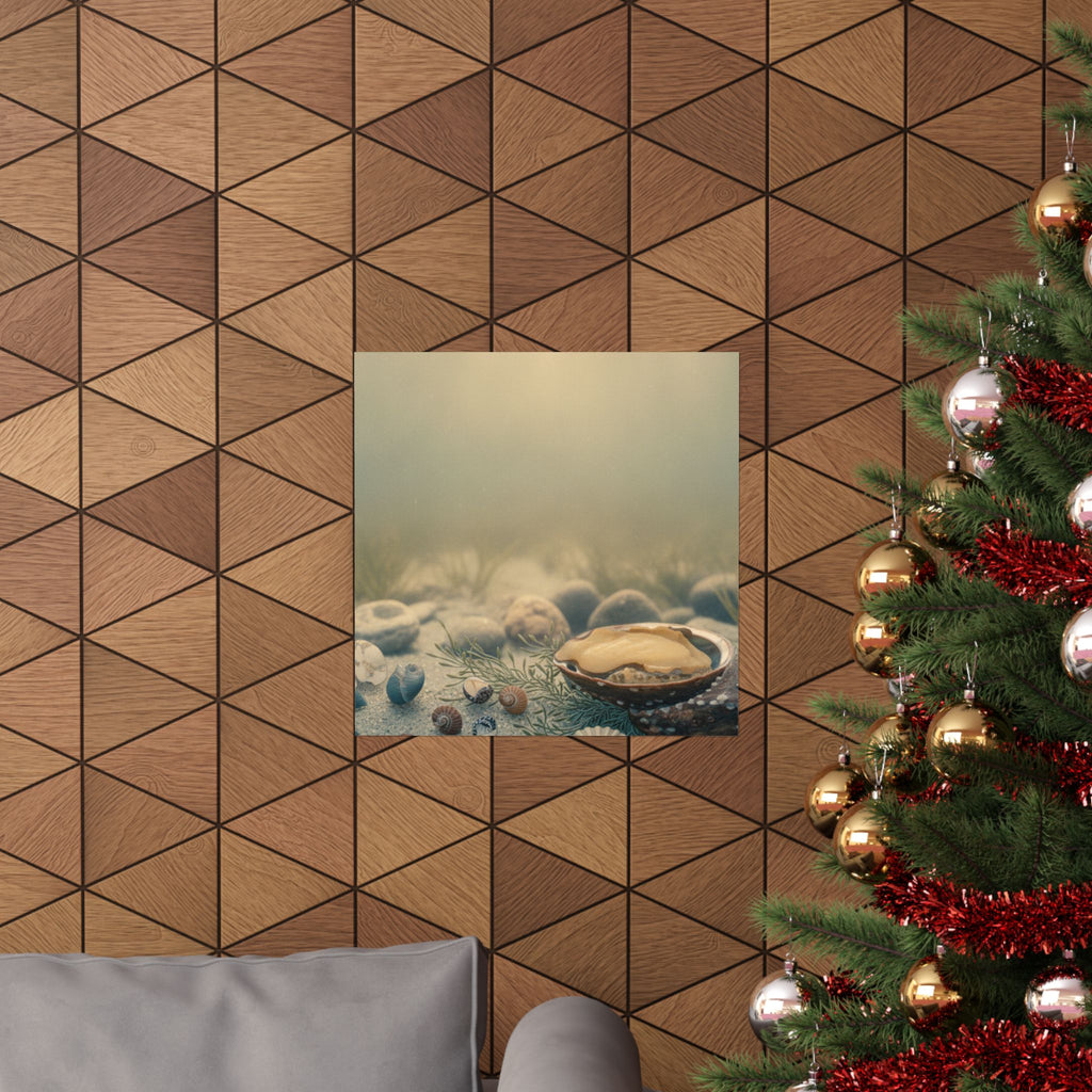 Scenic Nature — Shells Under Water — Matte Poster