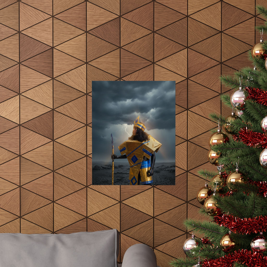 Dramatic Storm — Person — Matte Poster