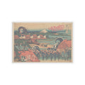 Japanese Street — Fuji Seen In The Distance From Senju Pleasure Quarter (Senju Kagai Yori Chōbō No — Kiss-Cut Sticker