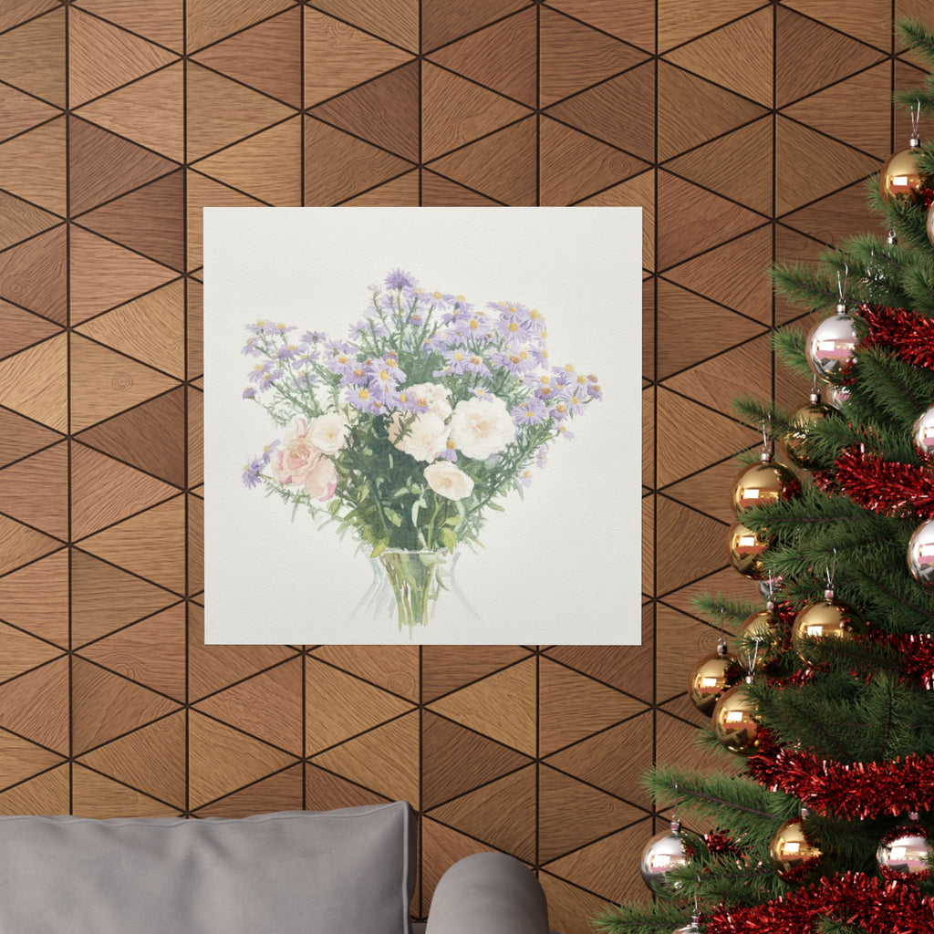 Watercolor — Flowers — Matte Poster
