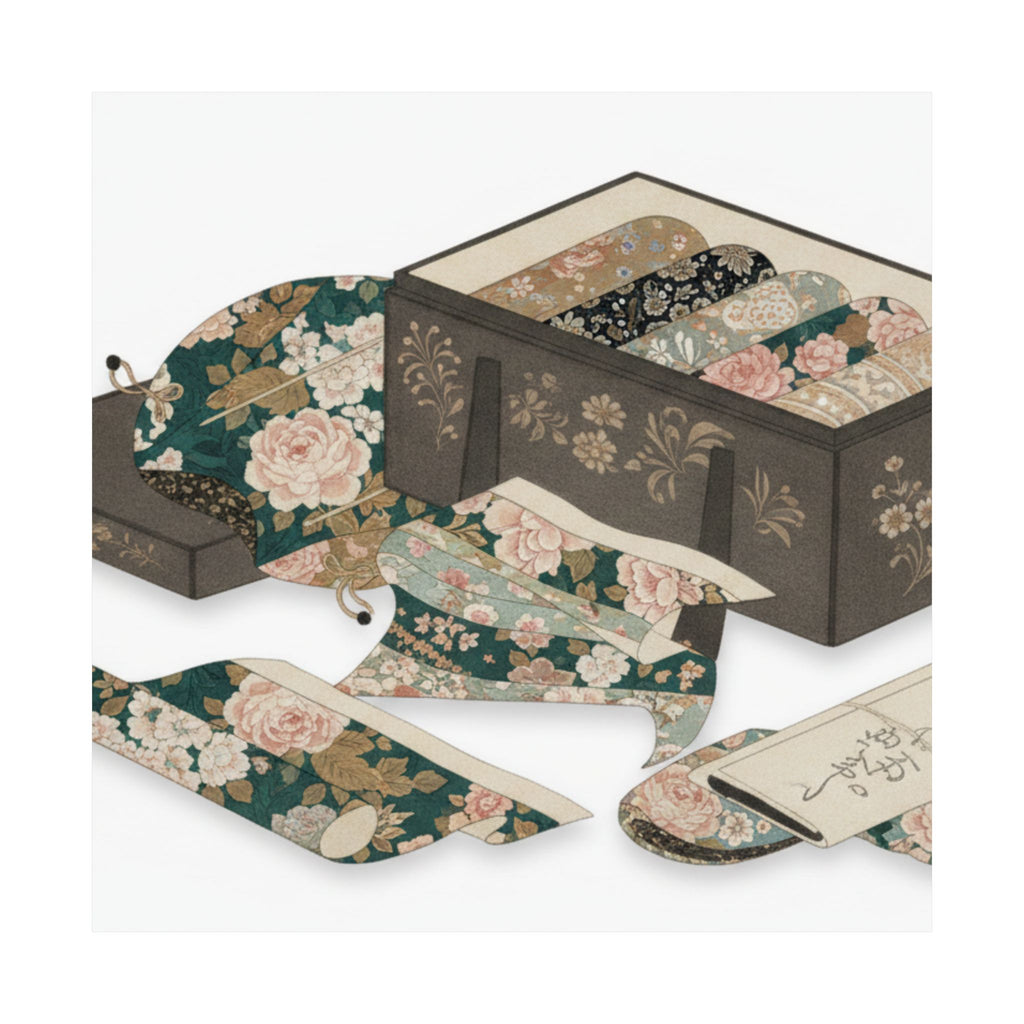 Ecommerce Main — Box With Draperies — Matte Poster