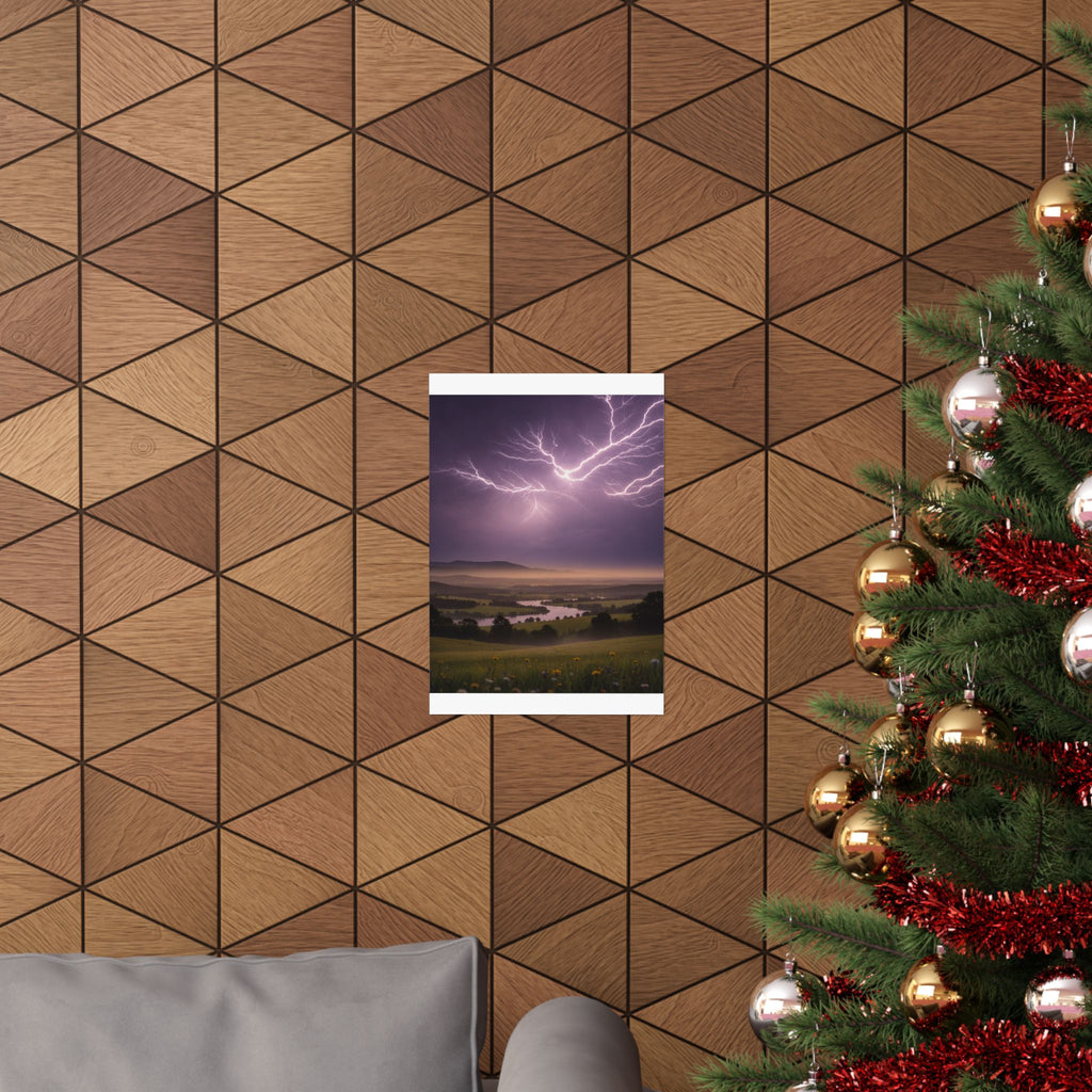 Scenic Nature — Lightning — Matte Poster