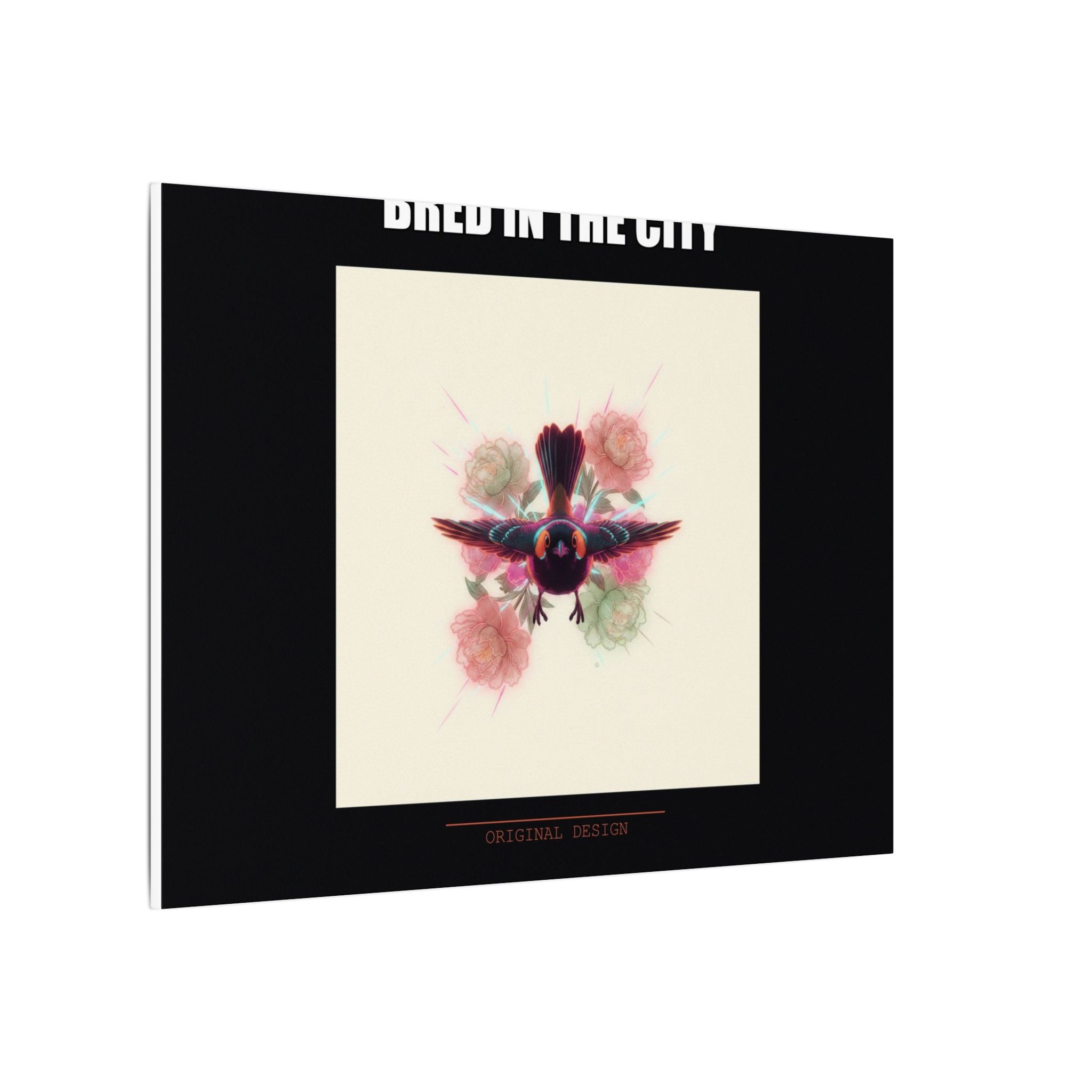 BRED IN THE CITY Flying Bird & Roses Matte Canvas