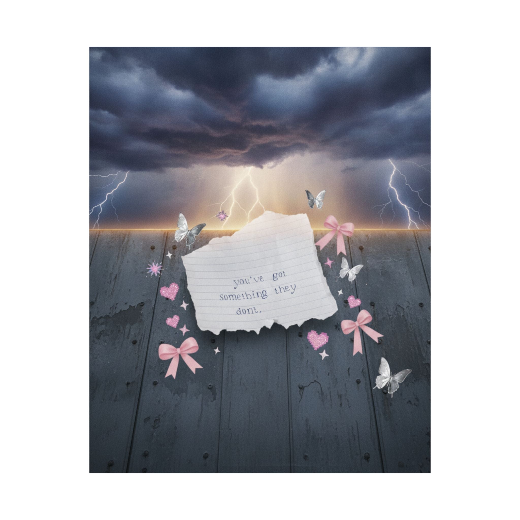 Dramatic Storm — Note — Matte Poster