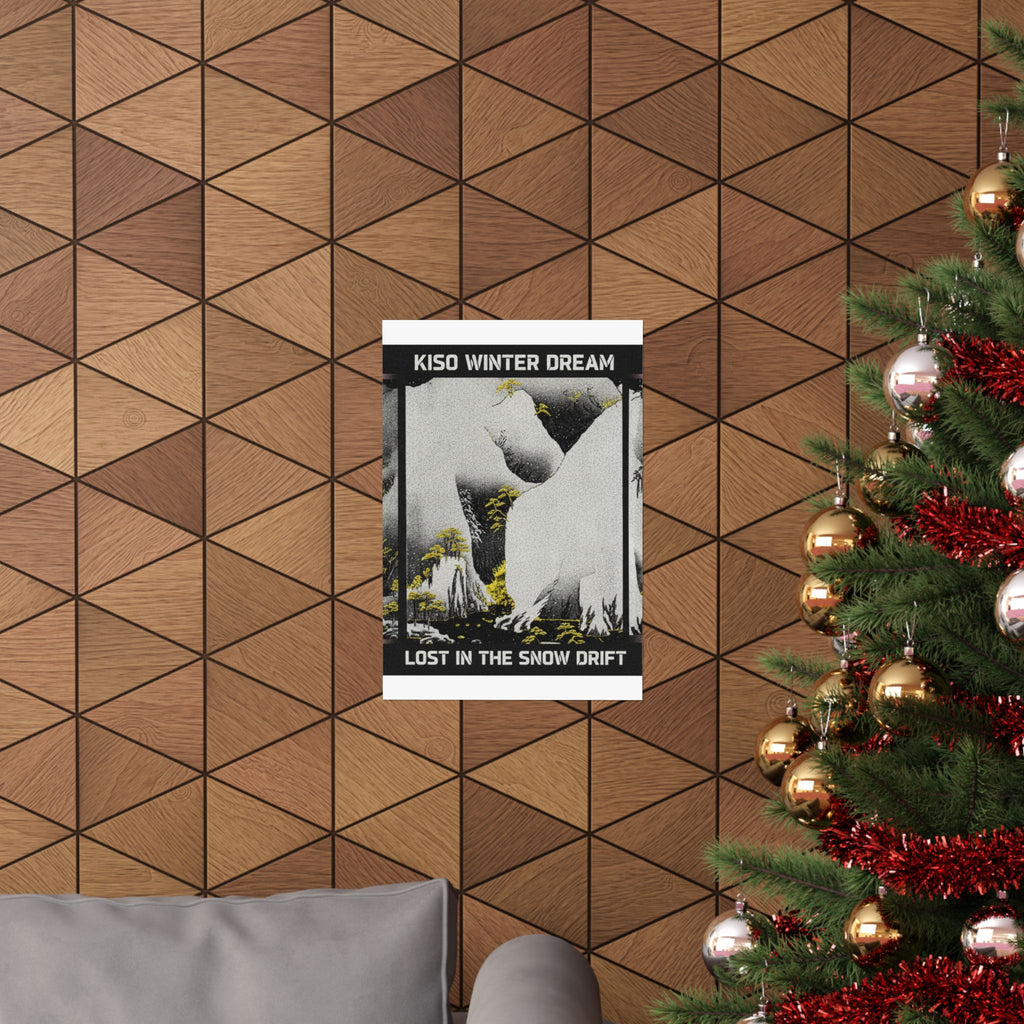 Streetwear Collage — Kiso Gorge In The Snow — Matte Poster