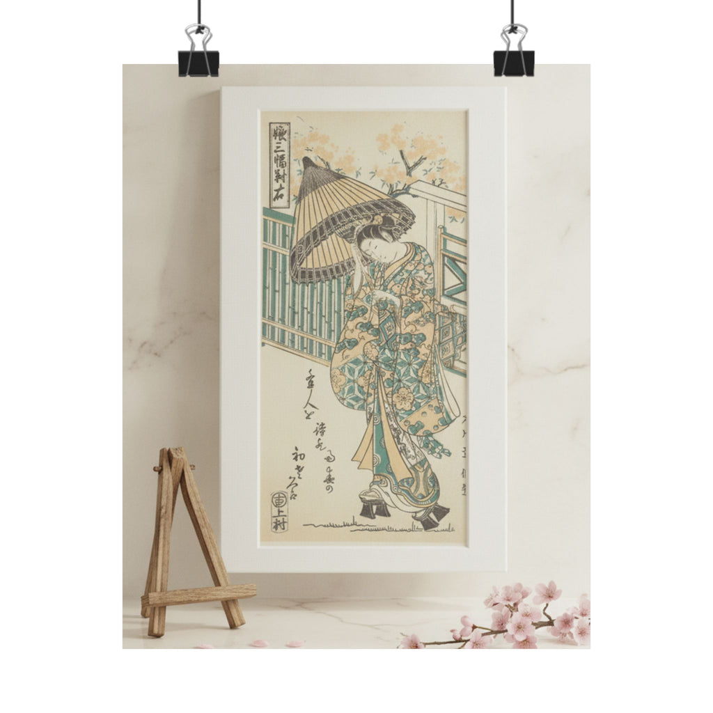 Product Marketing — Young Lady With Parasol — Matte Poster