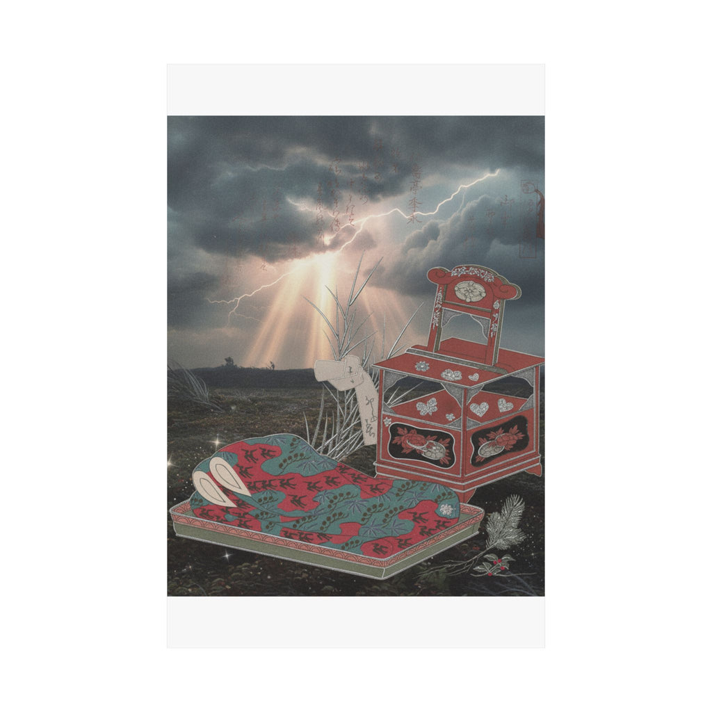 Dramatic Storm — Cabinet For The Toilet And Bed-Clothes — Matte Poster