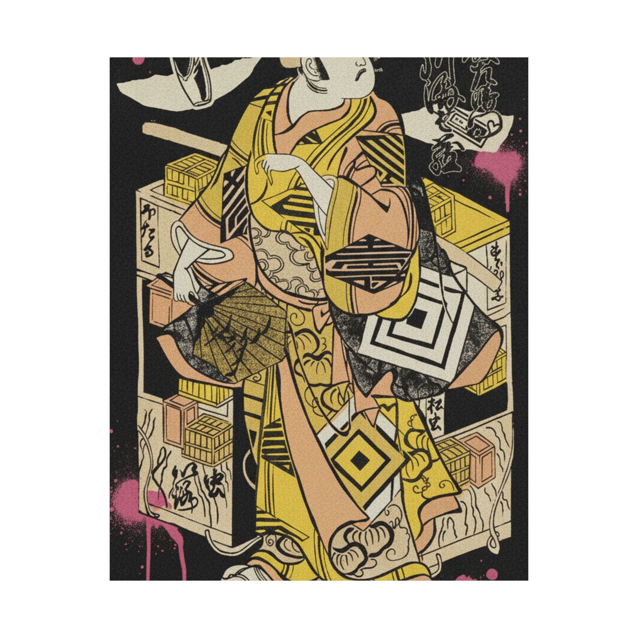 Streetwear Collage — The Actor Ichikawa Danjuro Ii, 1688–1758 — Matte Poster