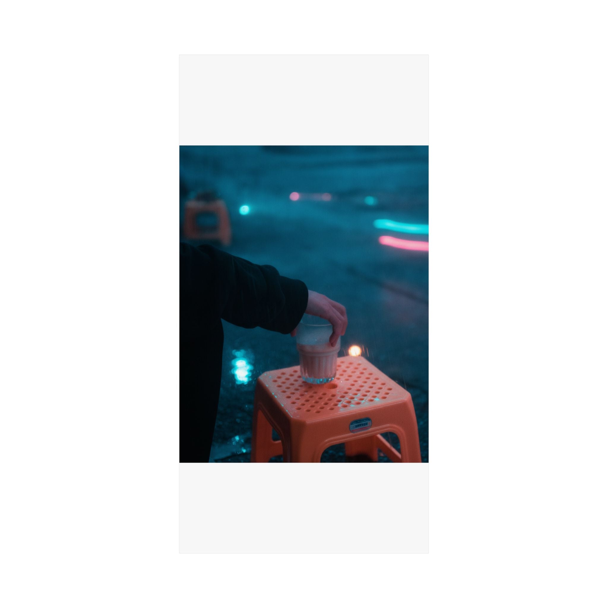 Neon Noir — Person — Matte Poster