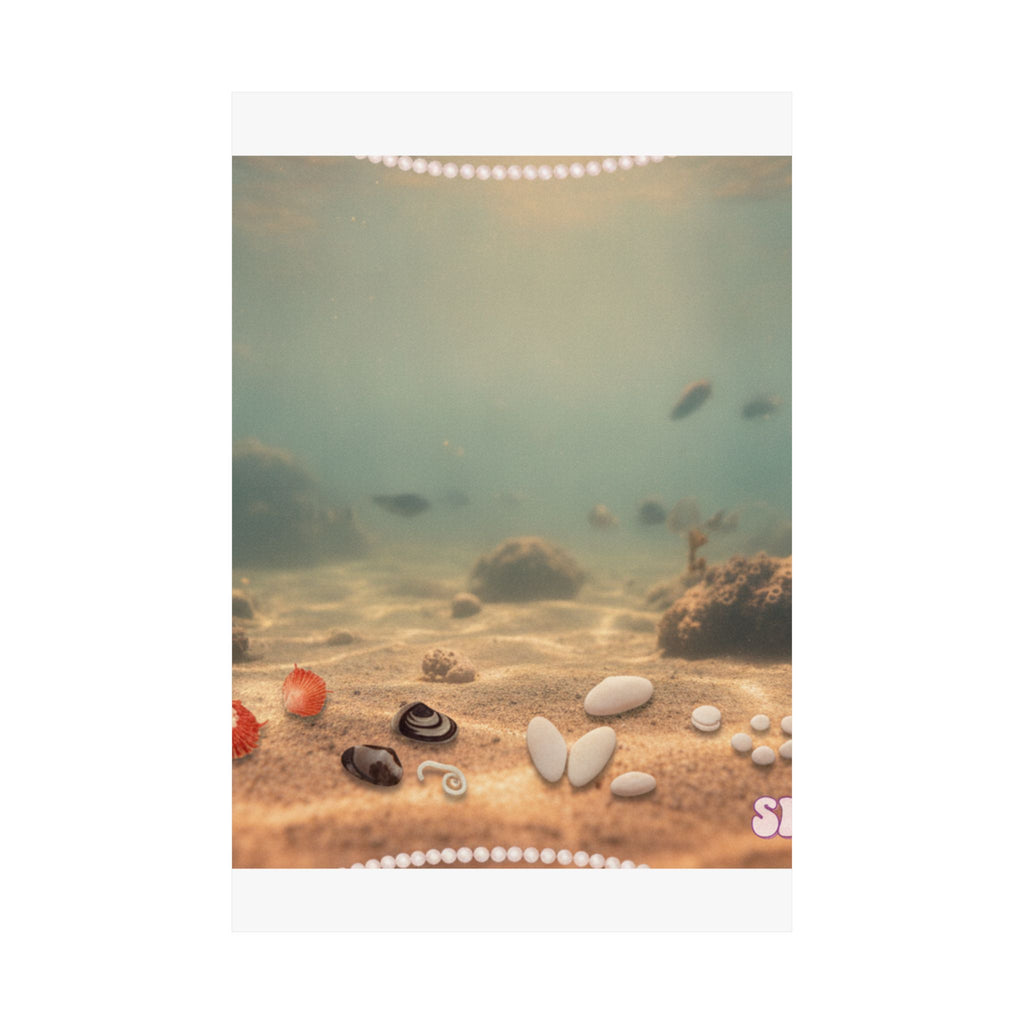 Scenic Nature — Shells Under Water — Matte Poster
