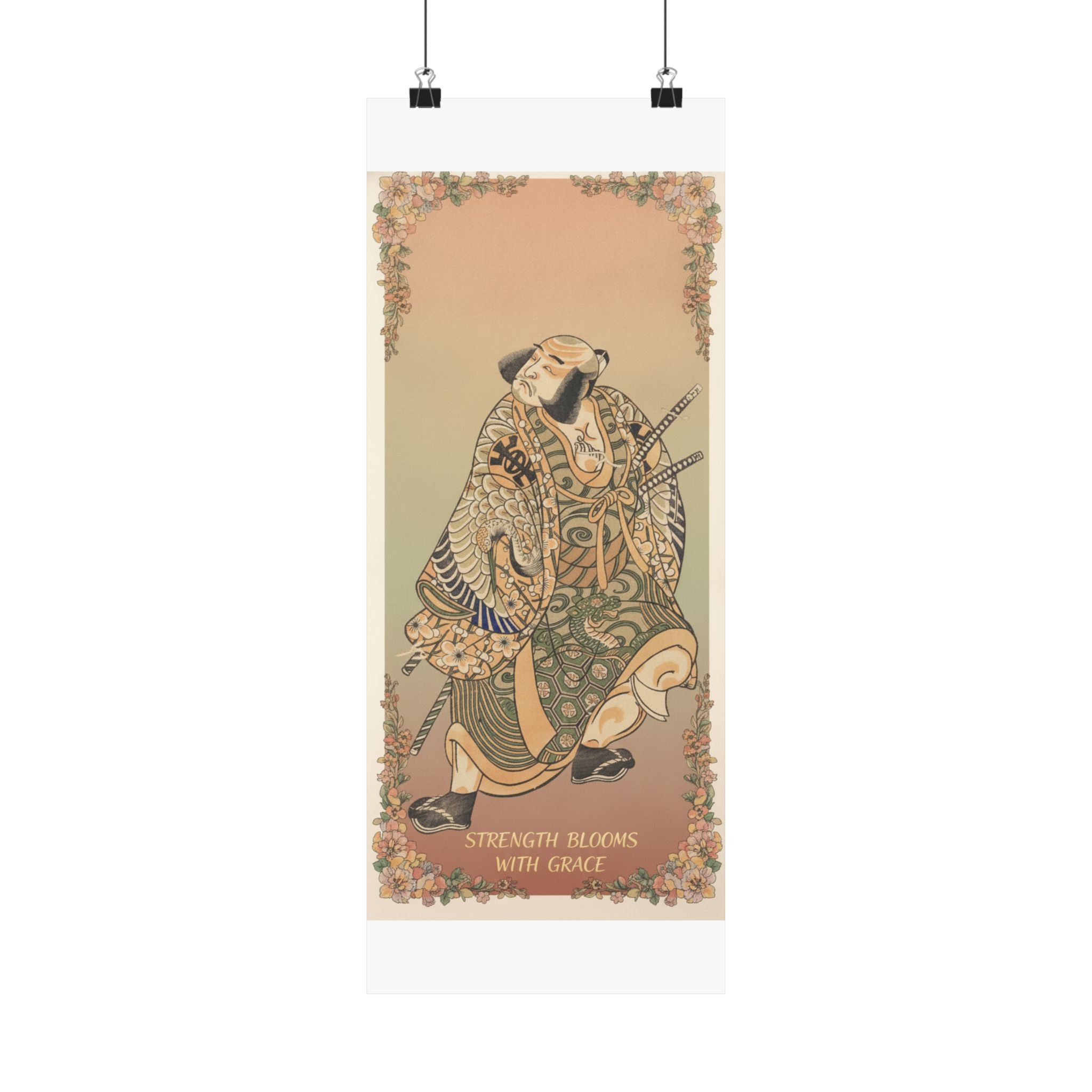 Affirmation — The Actor Nakamura Nakazo As A Warrior — Matte Poster