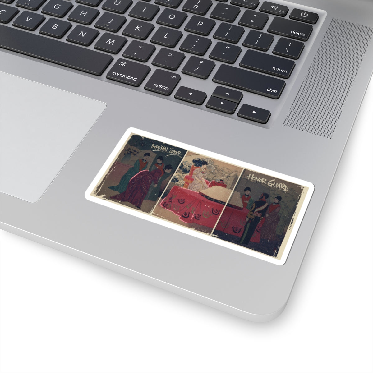 Japanese Street — Illustration Of The  Empress Visiting The General Staff Headquarters [To Present — Kiss-Cut Sticker