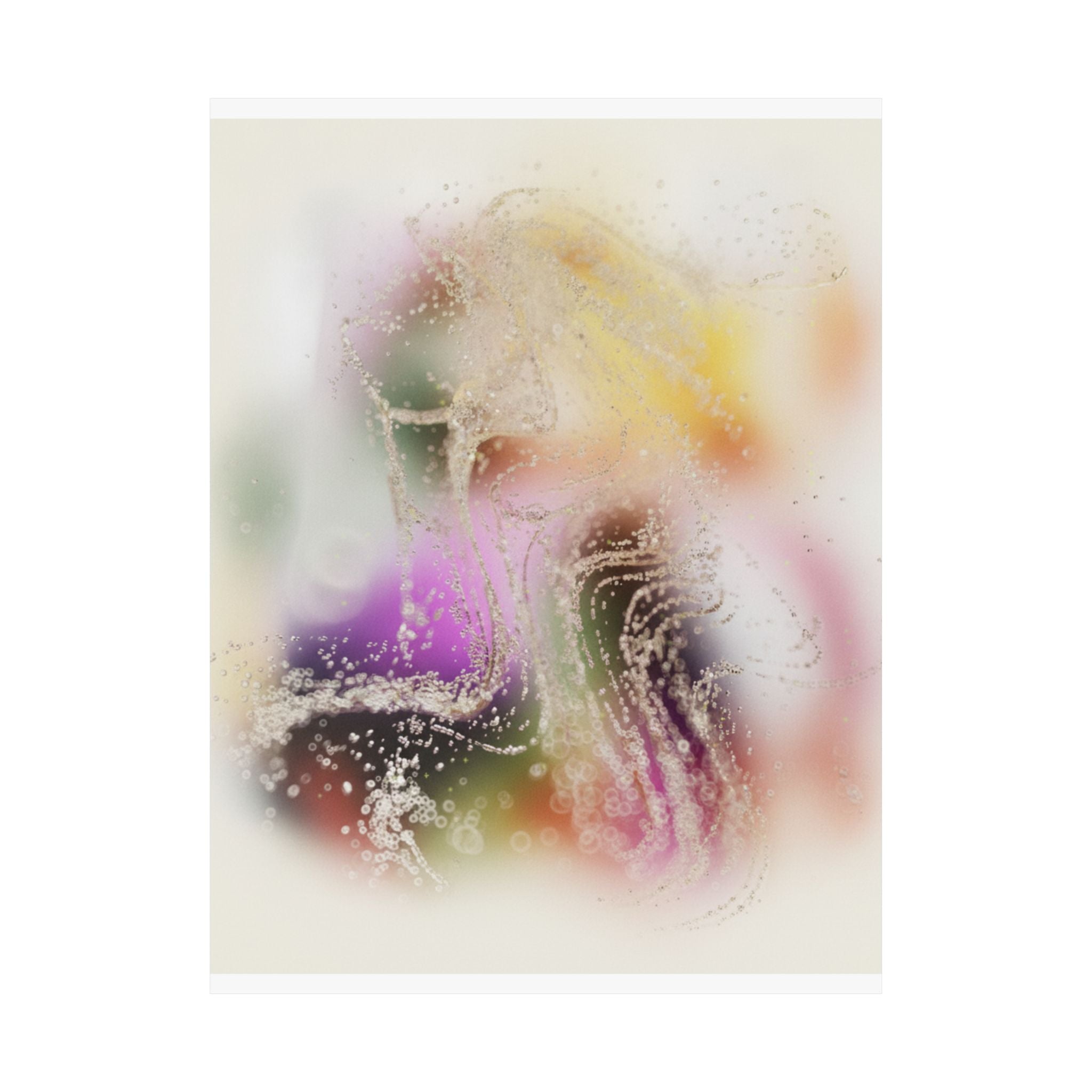 Dreamy Blurred Colour Cloud Abstract Art Poster