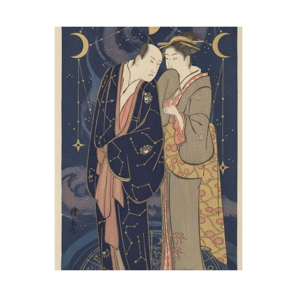 Celestial — Ichikawa Yaozo Iii With A Lady — Matte Poster