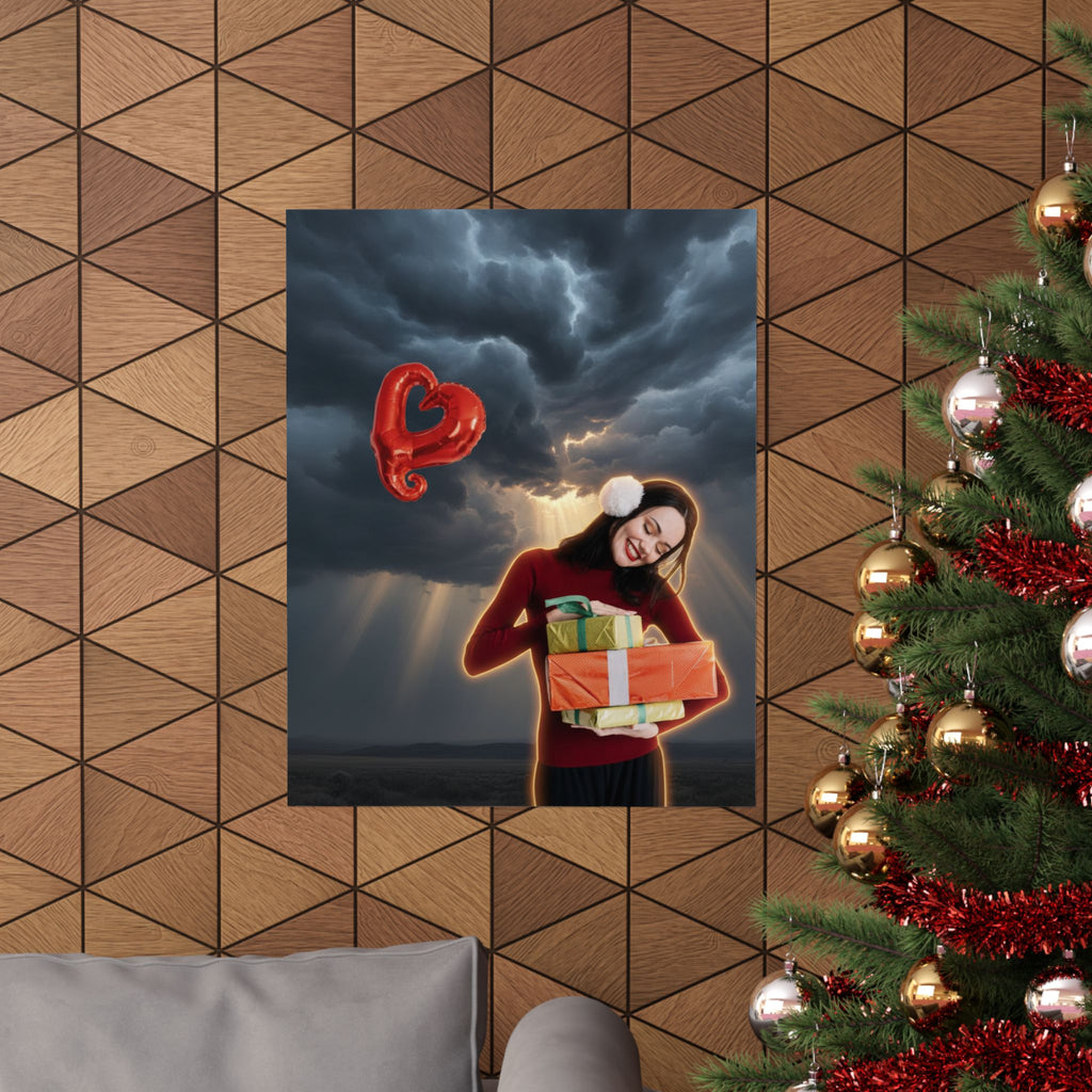 Dramatic Storm — Person — Matte Poster
