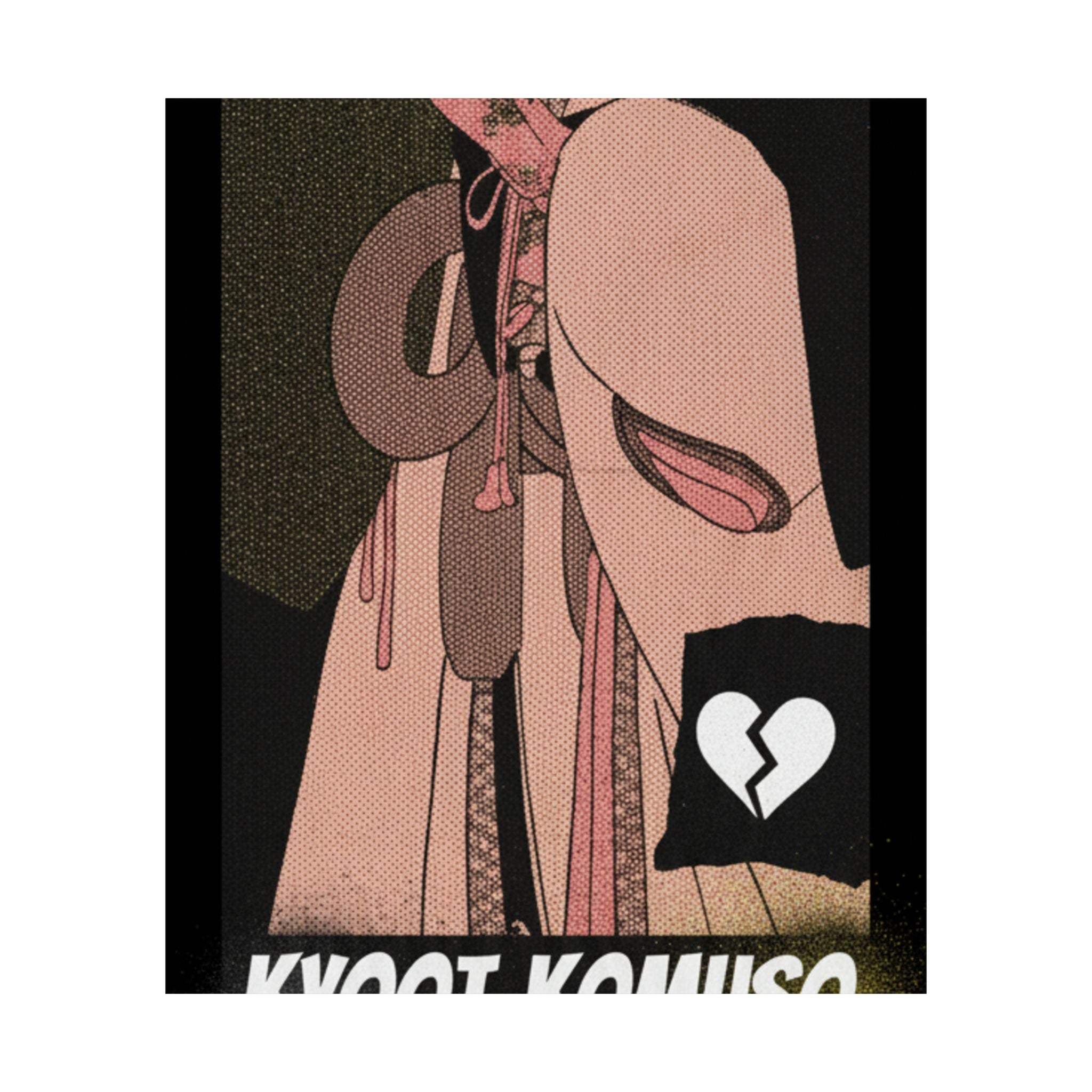 Streetwear Collage — A Girl As A Komuso — Matte Poster