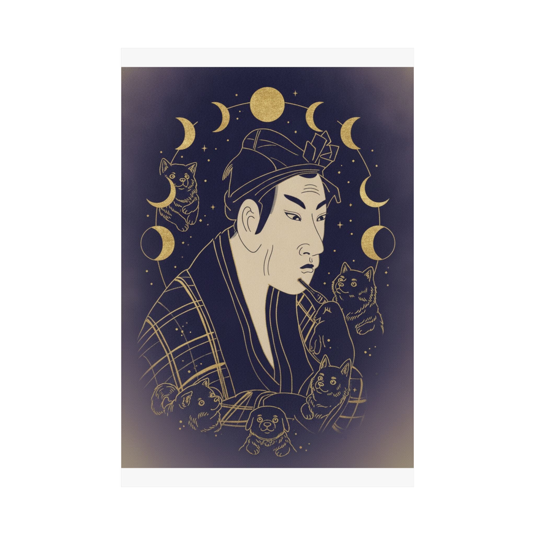 Celestial — The Actor Matsumoto Koshiro As Banzuin Chobei — Matte Poster