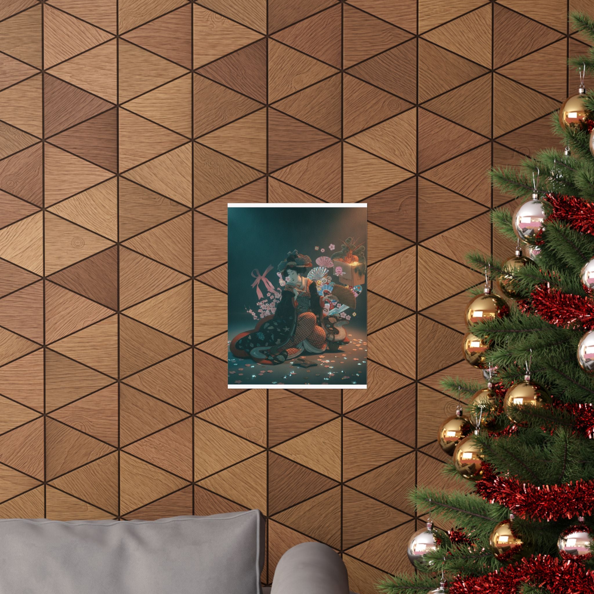 Cinematic — Courtesan And New Year Decoration — Matte Poster