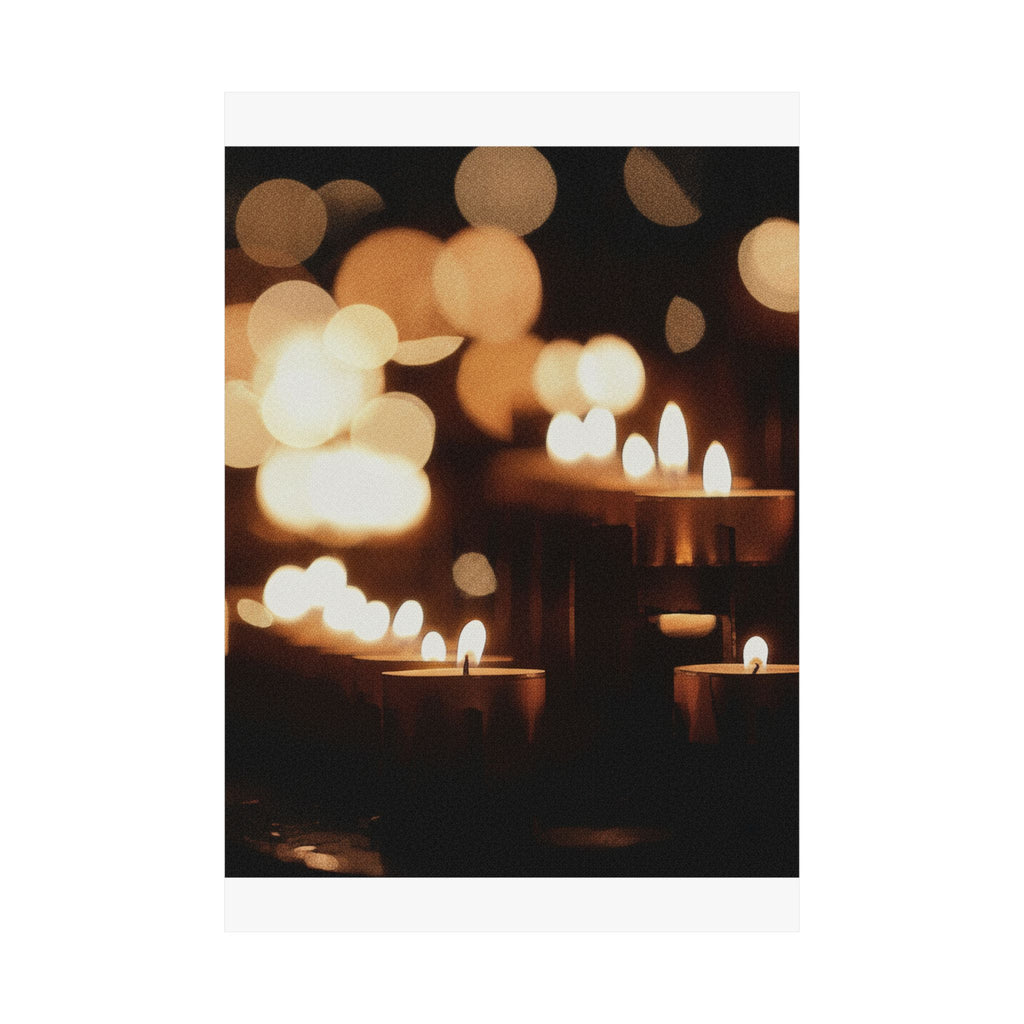 Southern Sunset — Candle — Matte Poster