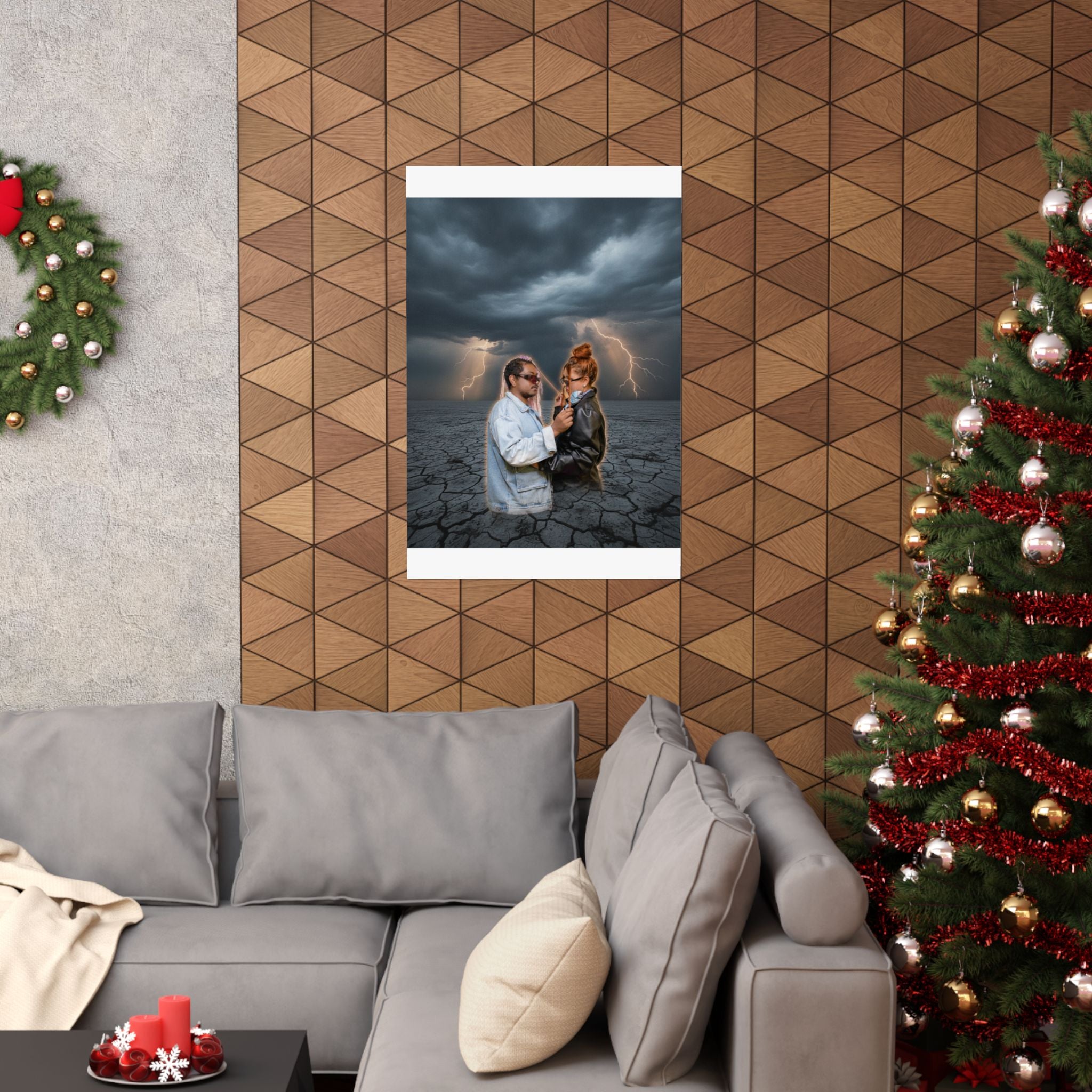 Dramatic Storm — Person — Matte Poster