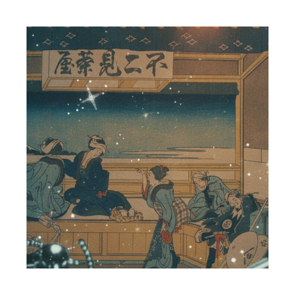 Cinematic — Yoshida On The Tōkaidō (Tōkaidō Yoshida), From The Series Thirty-Six Views Of Mo — Matte Poster