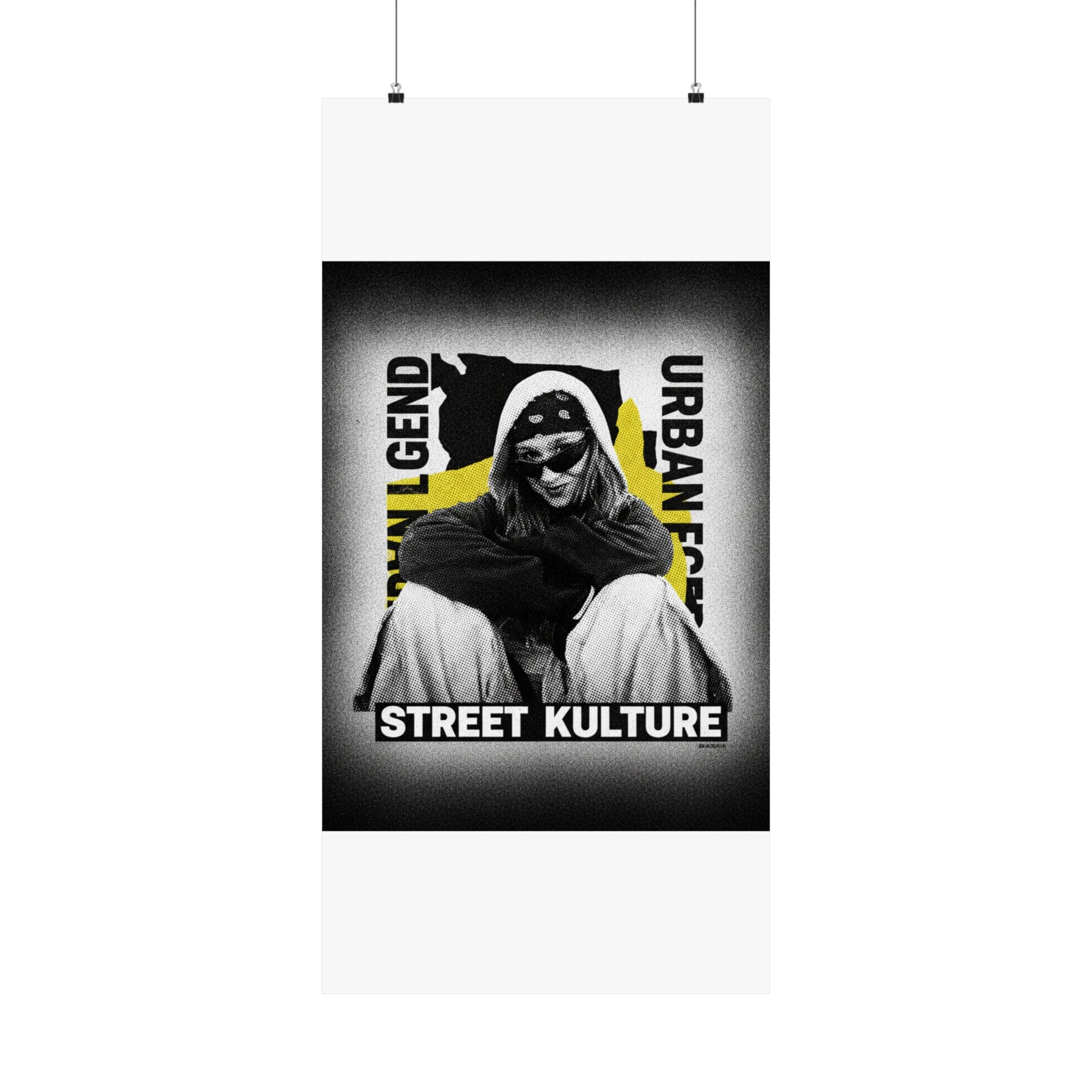 Streetwear Collage — Person — Matte Poster