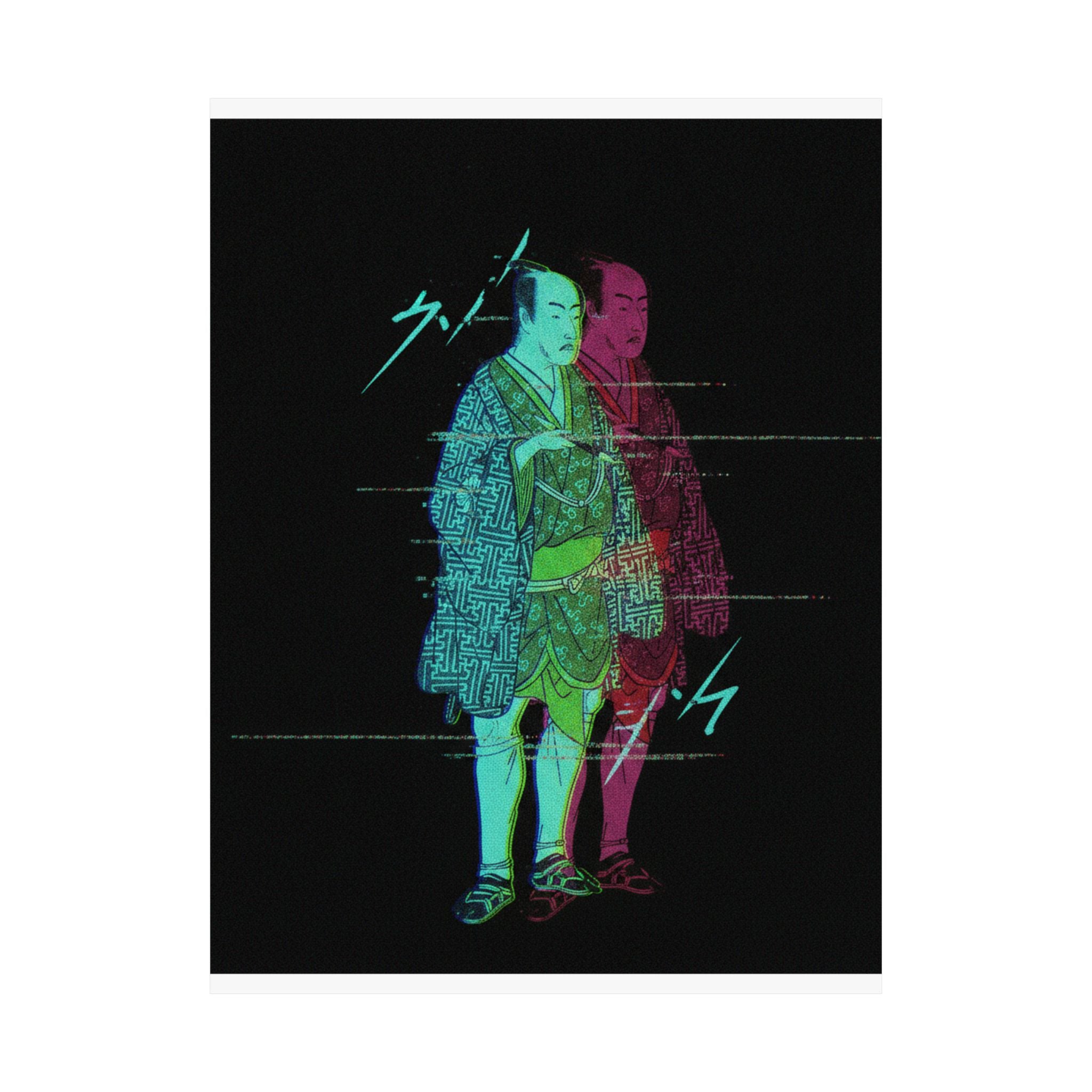 Glitch Culture — The Fourth Matsumoto Koshiro As A Man Dressed In A Short Kimono — Matte Poster