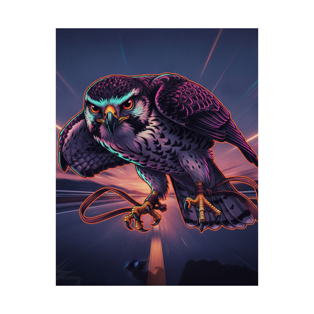 Fast Furious — Hawk Tied To Perch — Matte Poster