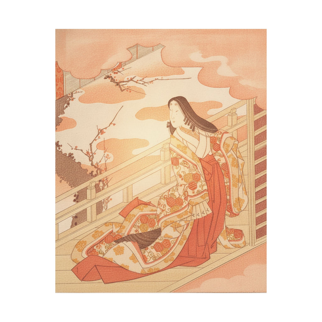 Southern Sunset — Court Lady Praising The Plum Blossom — Matte Poster