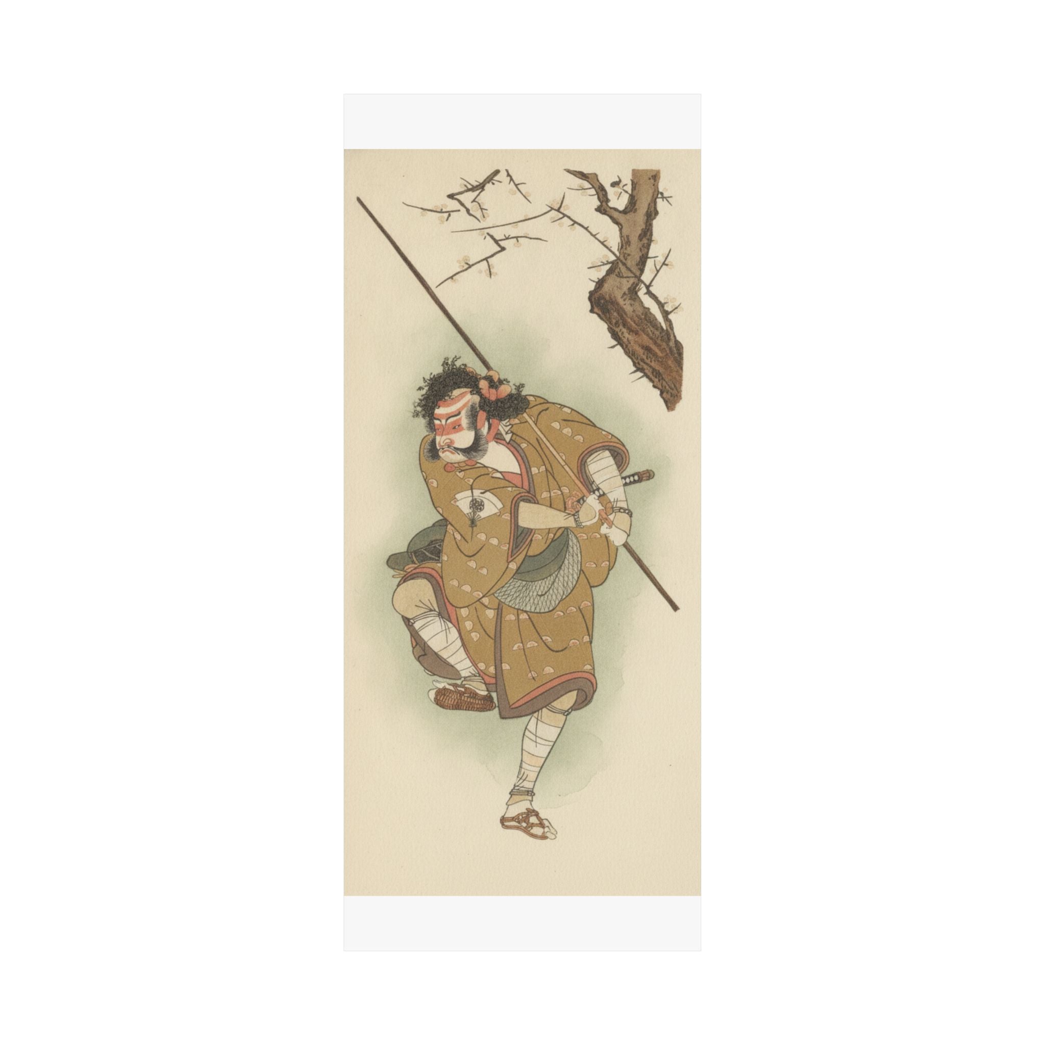 Botanical — Onoe Matsusuke In The Role Of Asahina In "Edo No Haru Meisho Soga" — Matte Poster