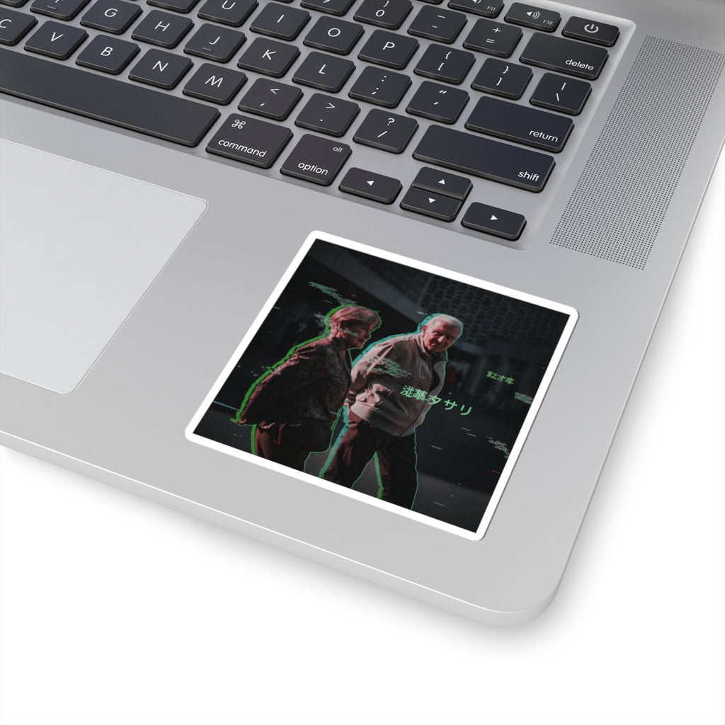 Glitch Culture — Person — Kiss-Cut Sticker